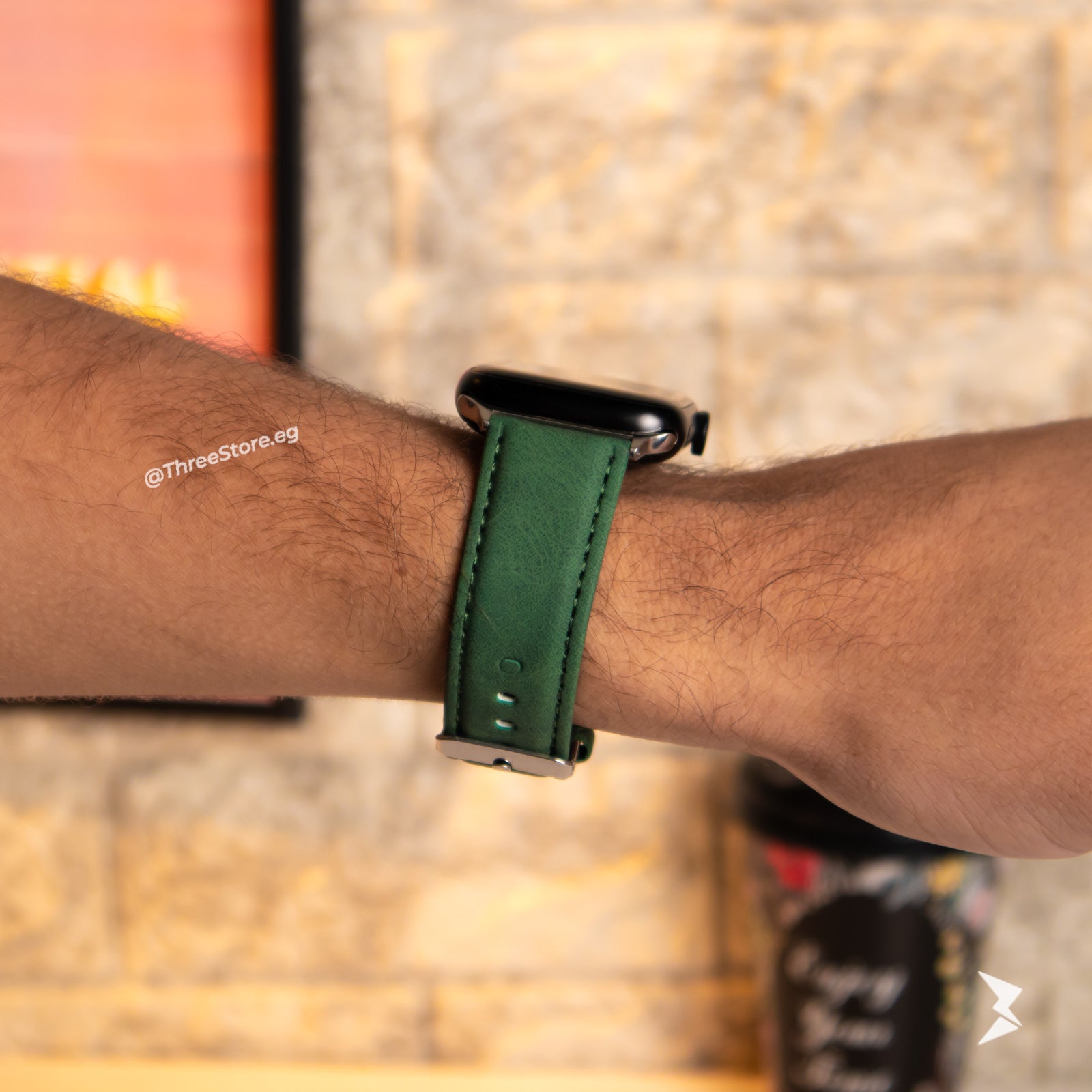 Stitch Leather Band For Apple Watch