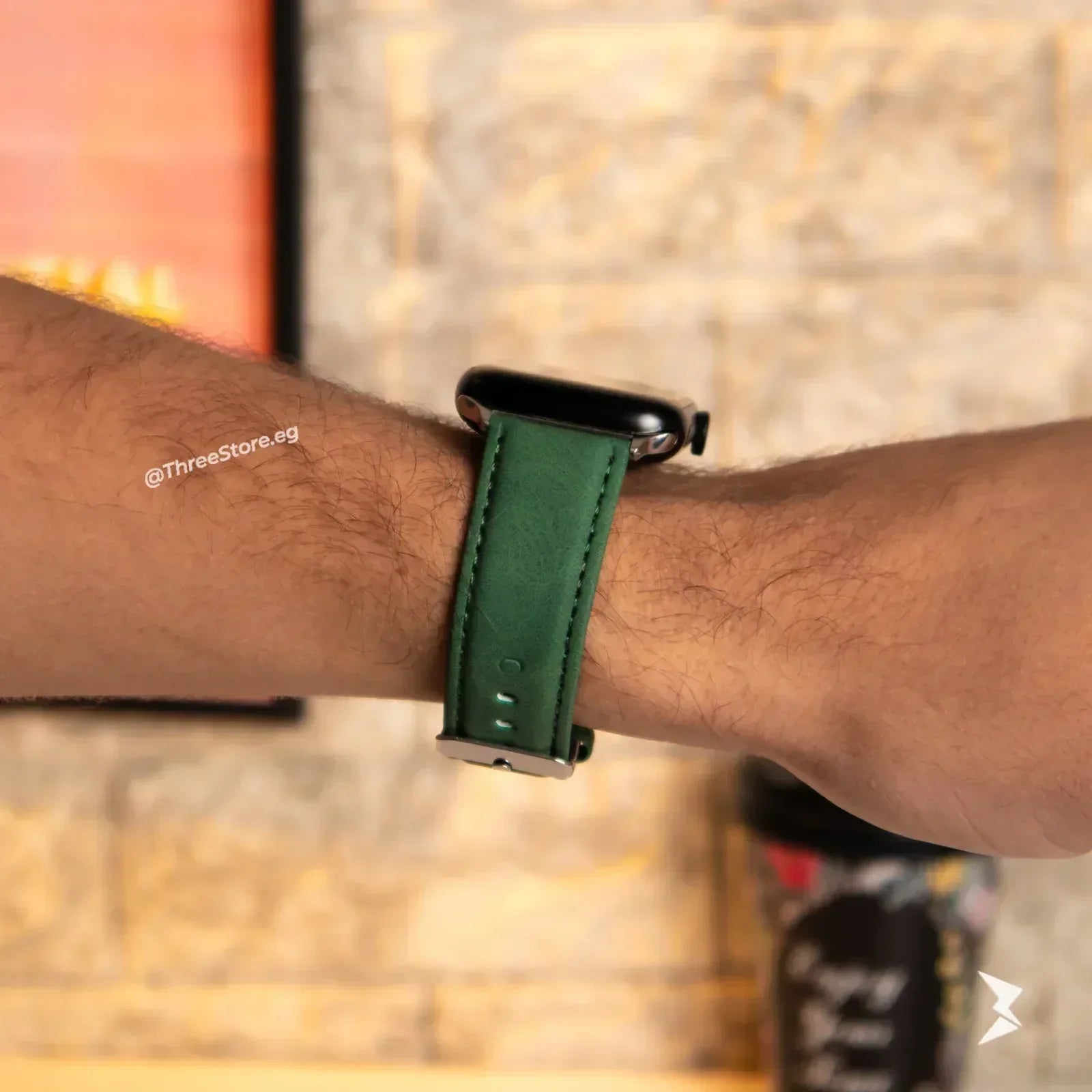 Stitch Leather Band For Apple Watch - Three