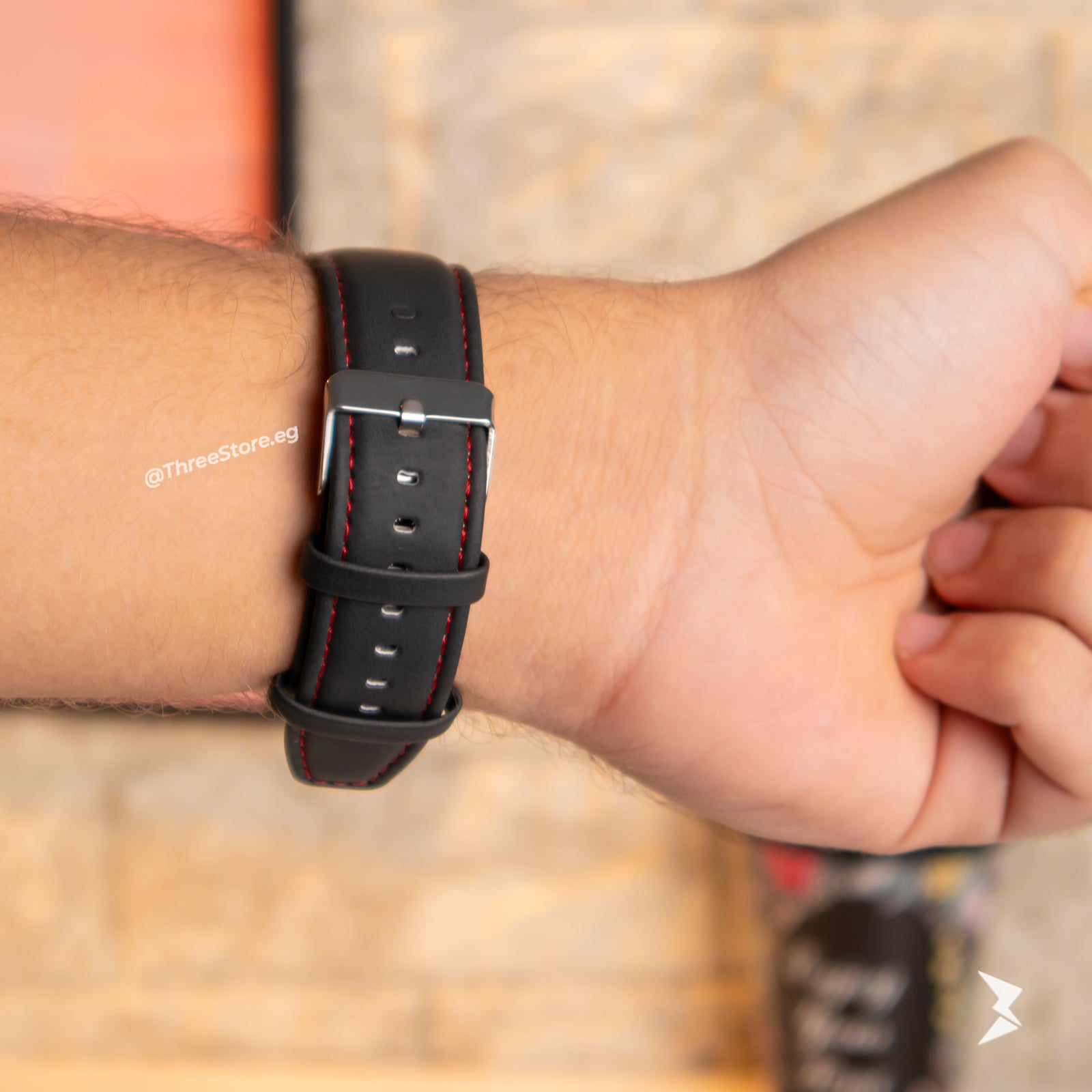 Stitch Leather Band For Apple Watch