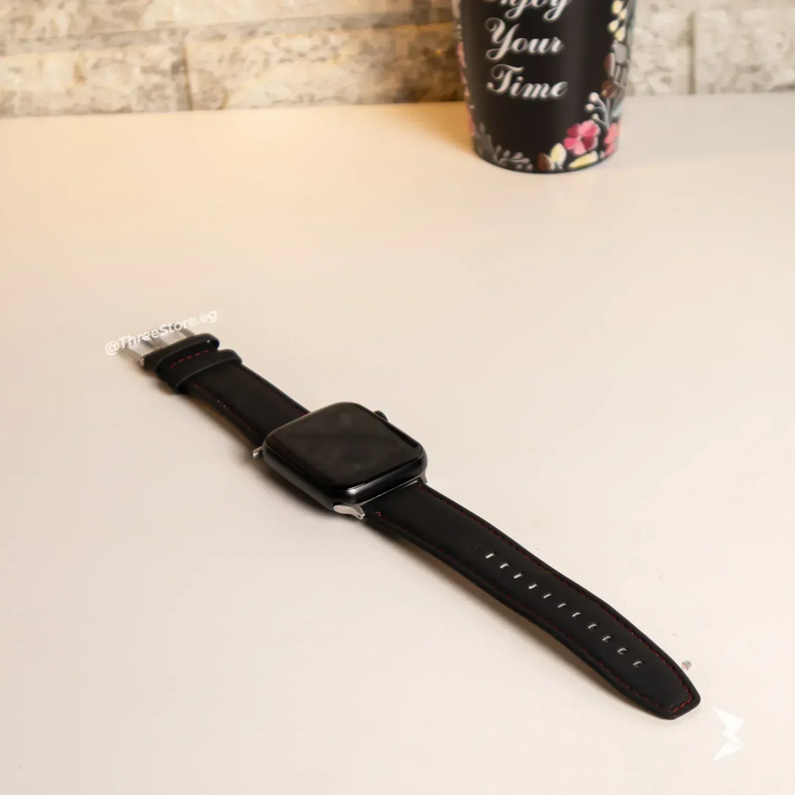 Stitch Leather Band For Apple Watch - Three