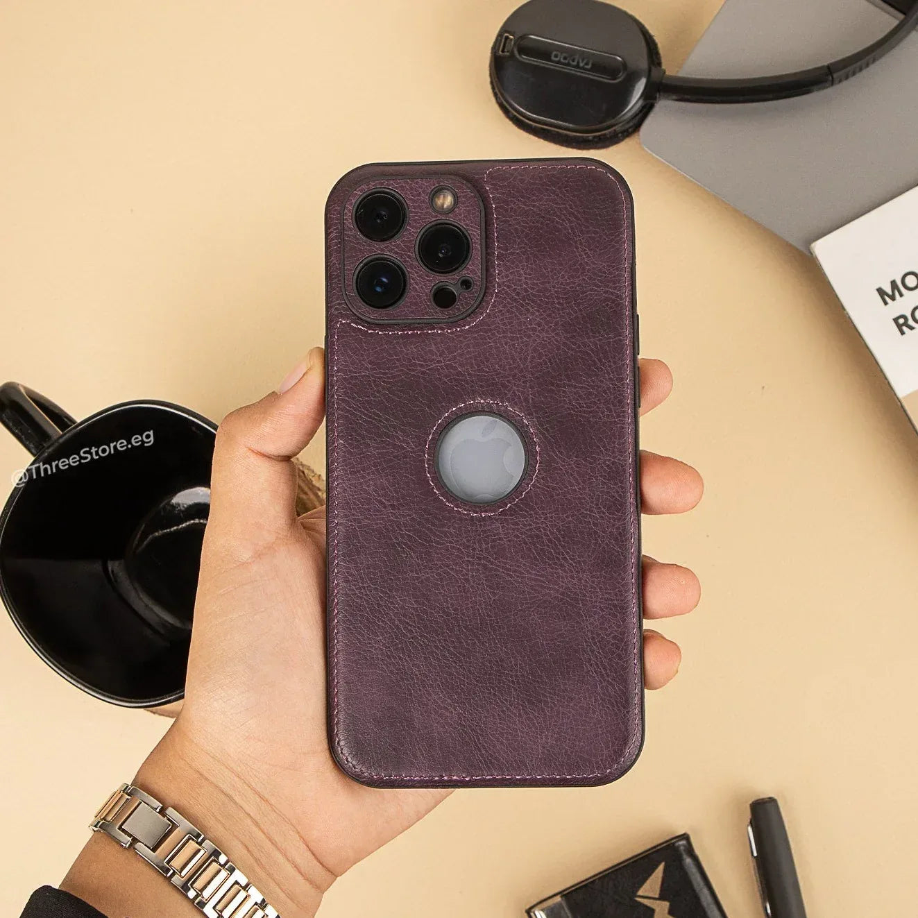 Prato Leather Case iPhone 11 Pro Max - Three