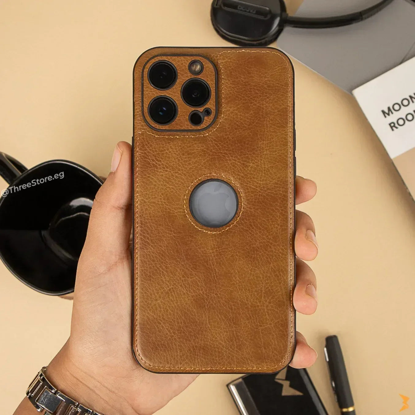 Prato Leather Case iPhone 12 Pro - Three