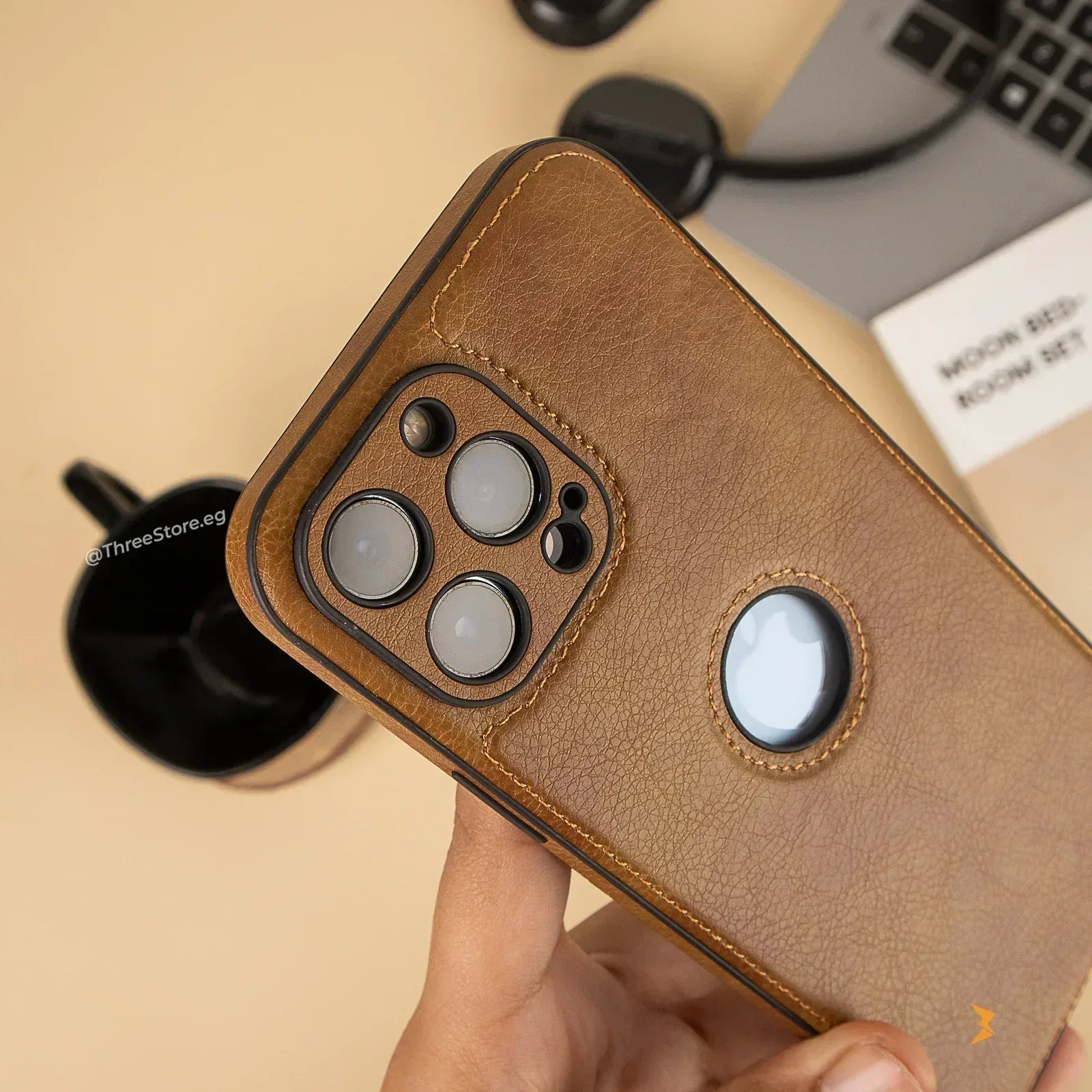 Prato Leather Case iPhone 11 Pro Max - Three