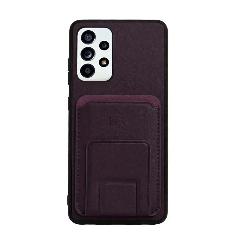 HDD Magnetic Stand Card Leather Case Samsung A52 - Three