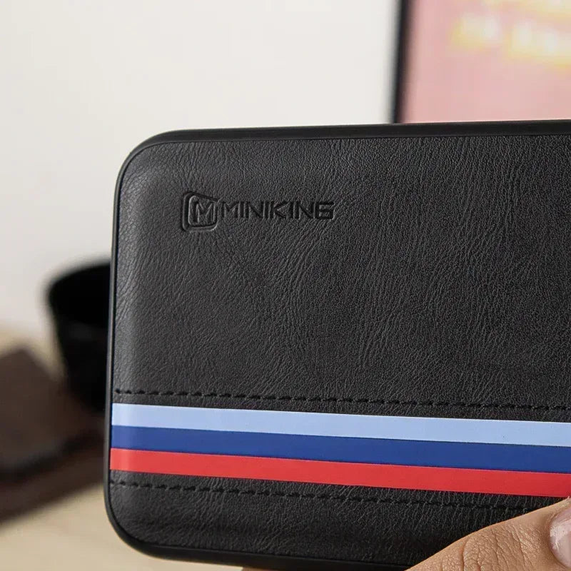 Minking Flag Leather Case iPhone X - Three
