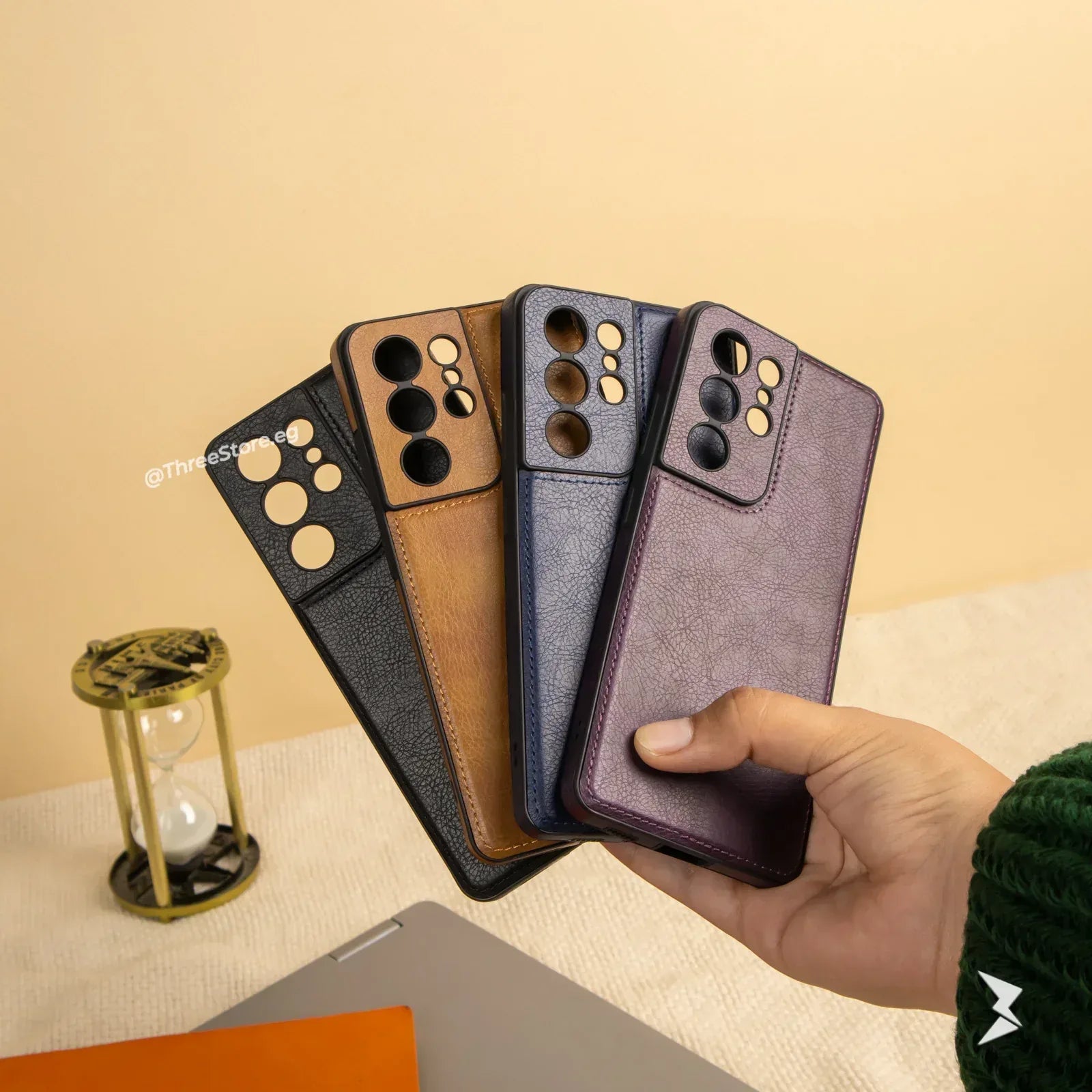 Prato Leather Case Samsung S21 Ultra - Three