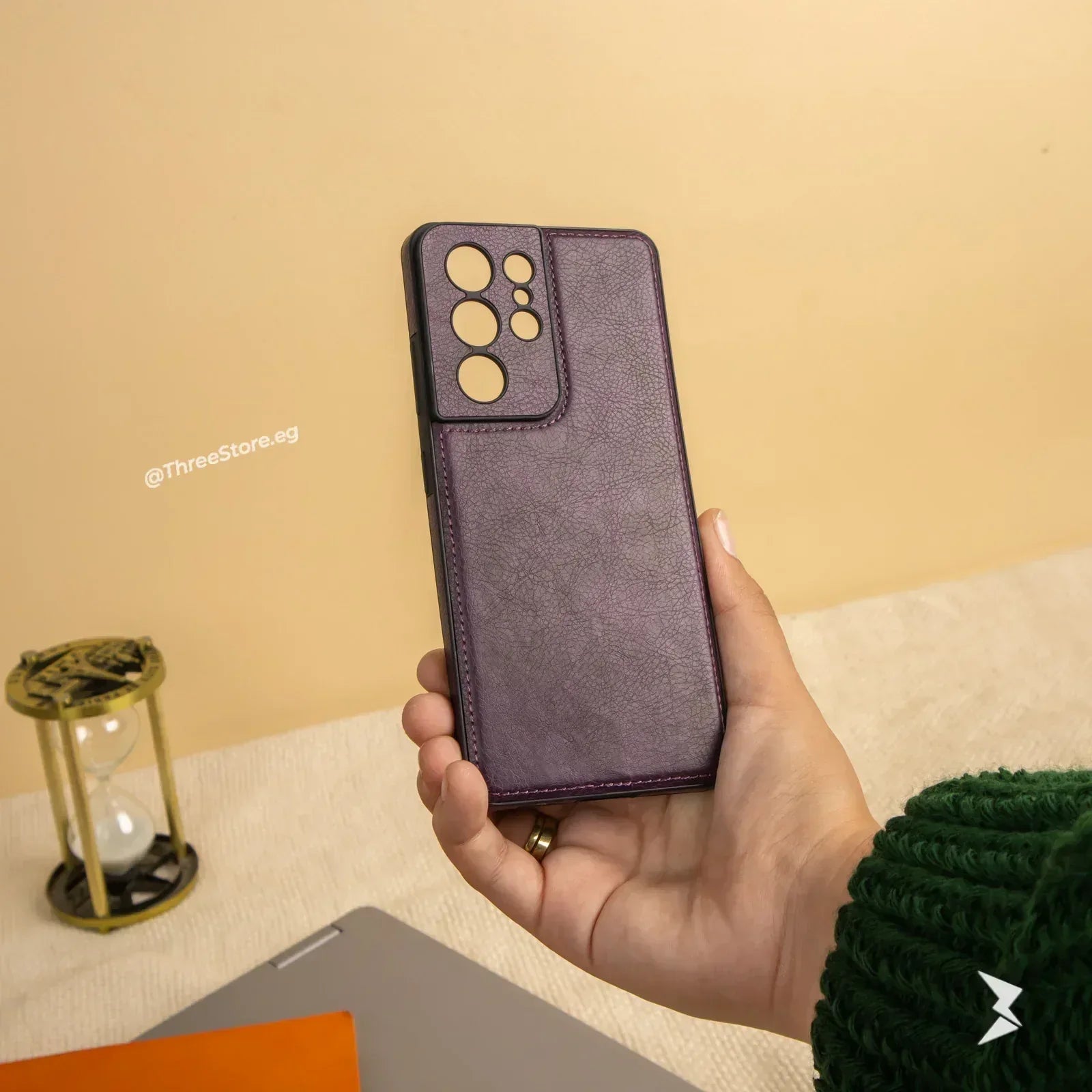 Prato Leather Case Samsung S21 Ultra - Three