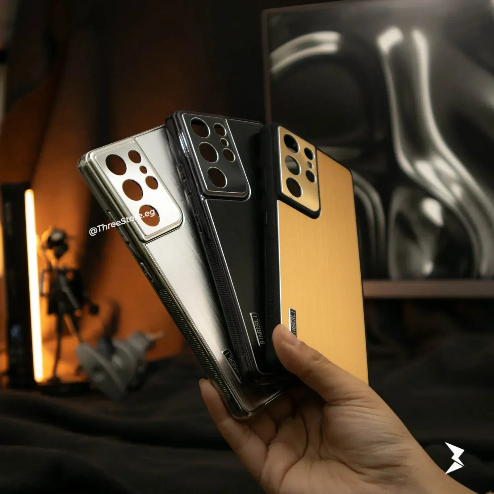 Binberli Metalic Case Samsung S21 Ultra - Three