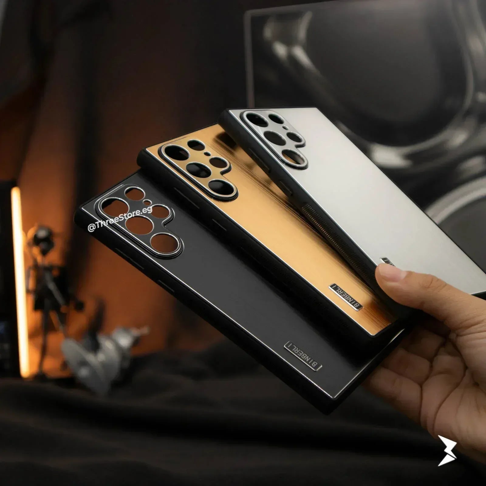 Binberli Metalic Case Samsung S23 Ultra - Three