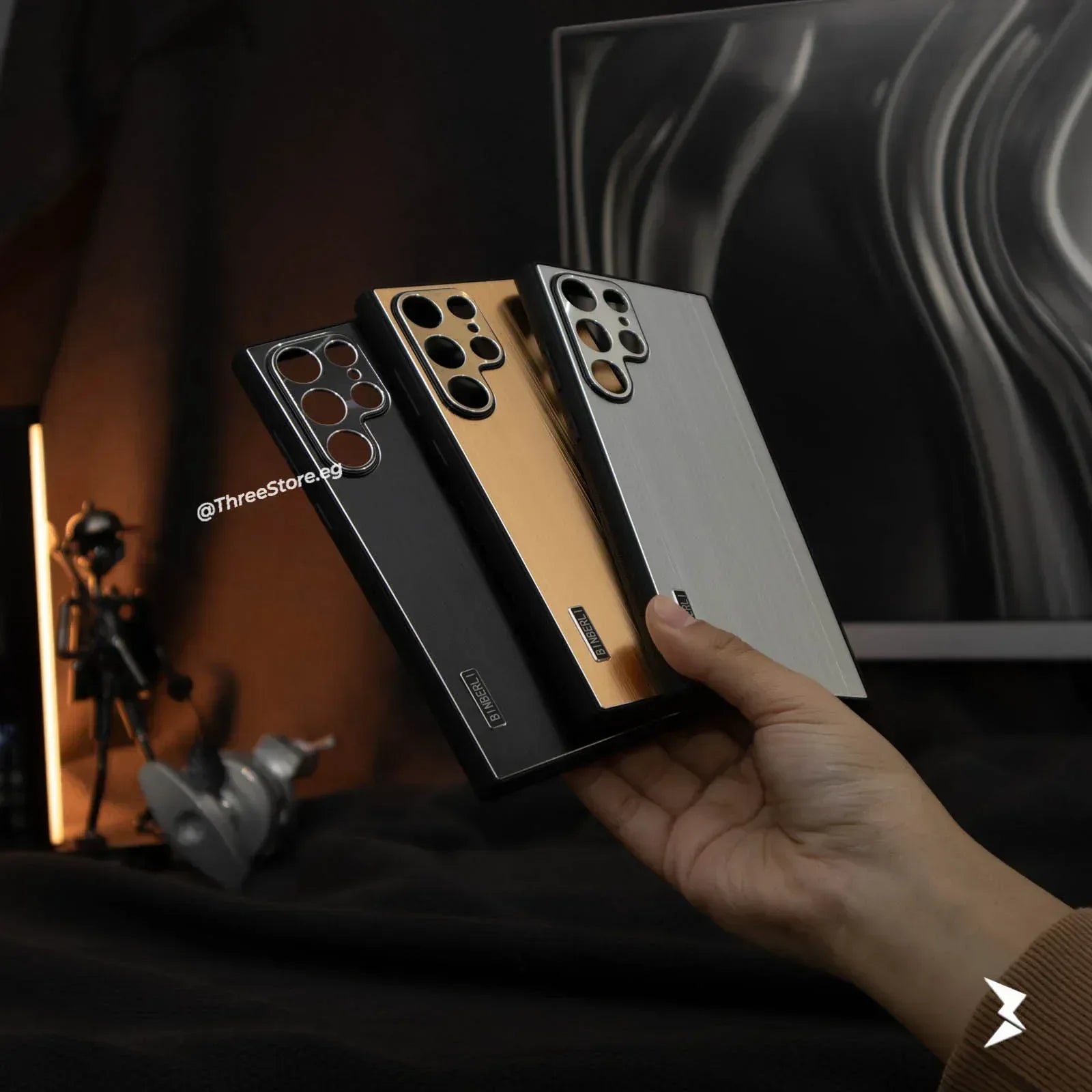 Binberli Metalic Case Samsung S22 Ultra - Three