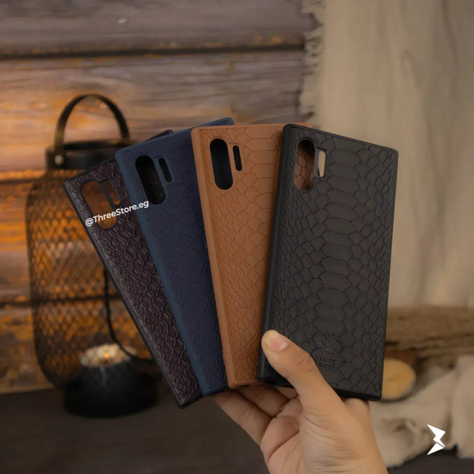 Skin Alligator Leather Case Samsung Note 10 Plus - Three