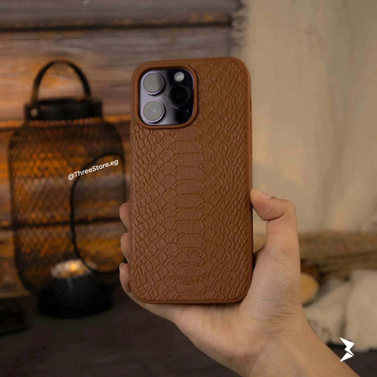 Skin Alligator Leather Case iPhone 13 Pro Max - Three