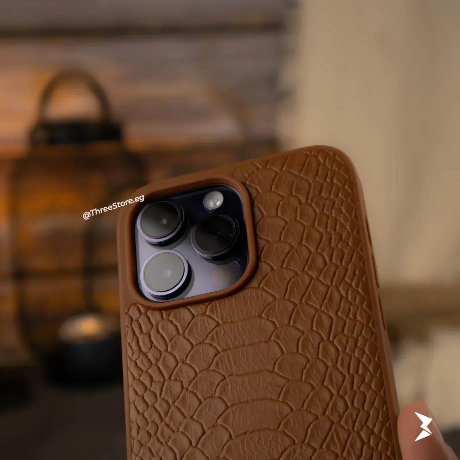 Skin Alligator Leather Case iPhone 14 Pro Max - Three