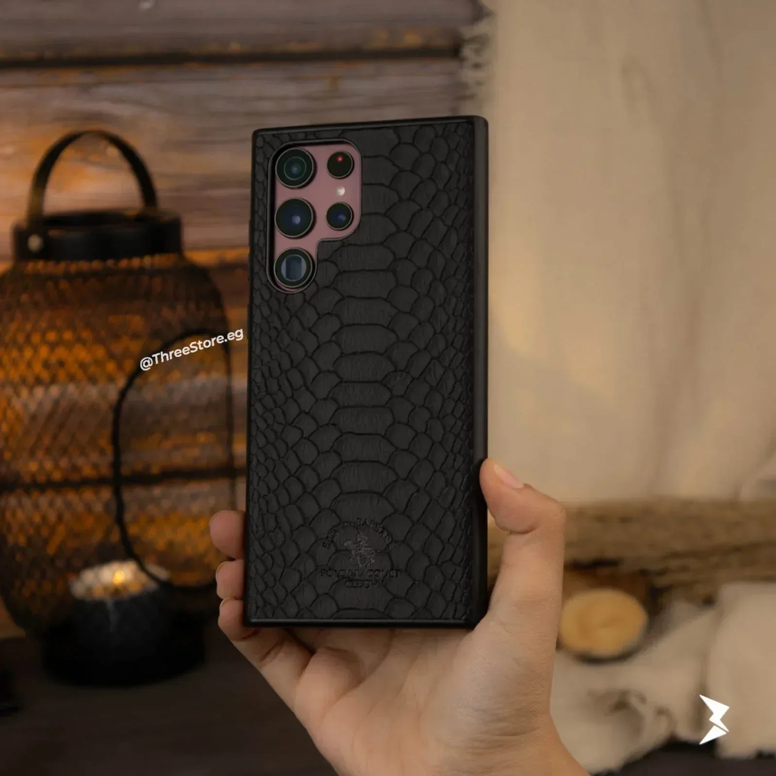 Skin Alligator Leather Case Samsung S22 Ultra - Three