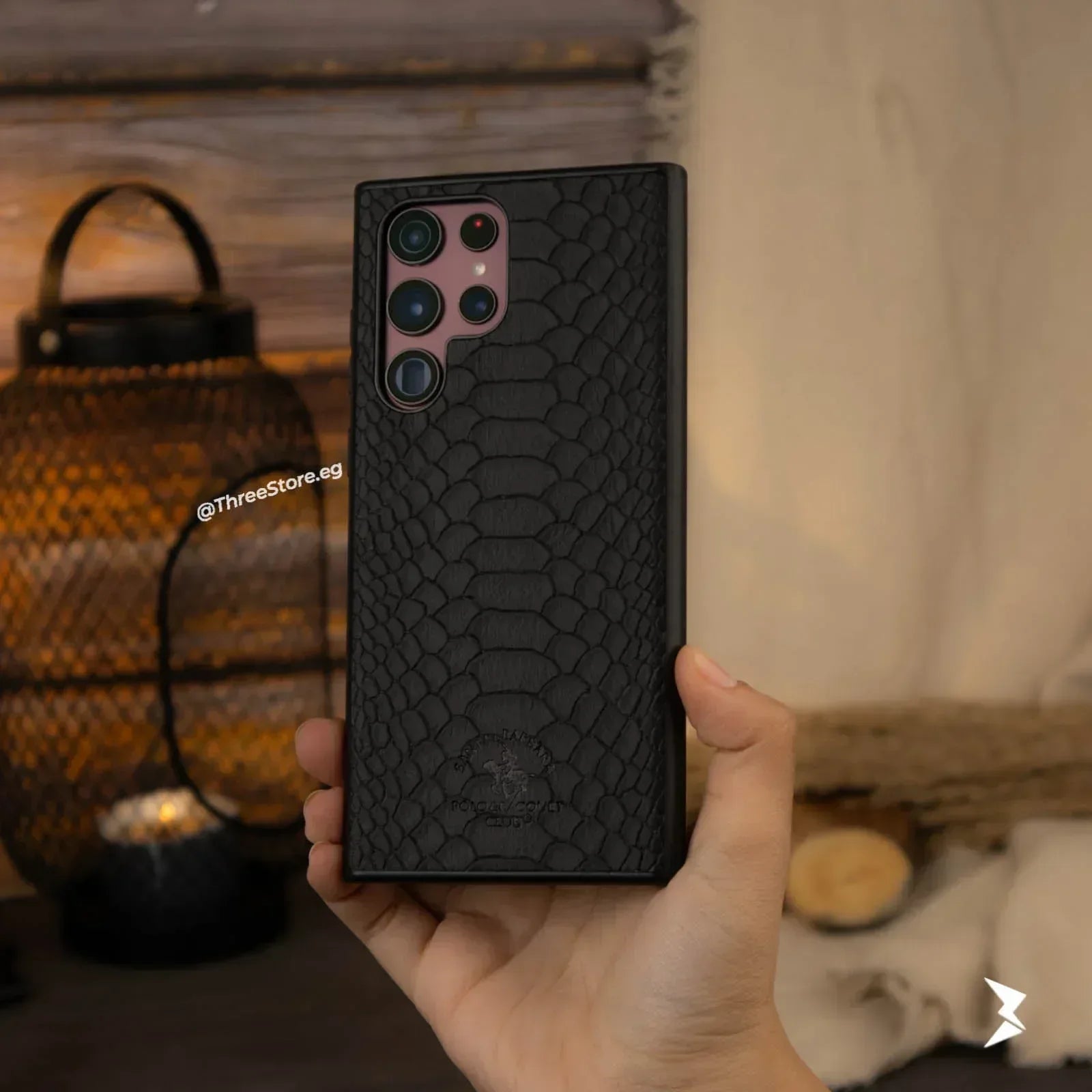 Skin Alligator Leather Case Samsung S23 Ultra - Three