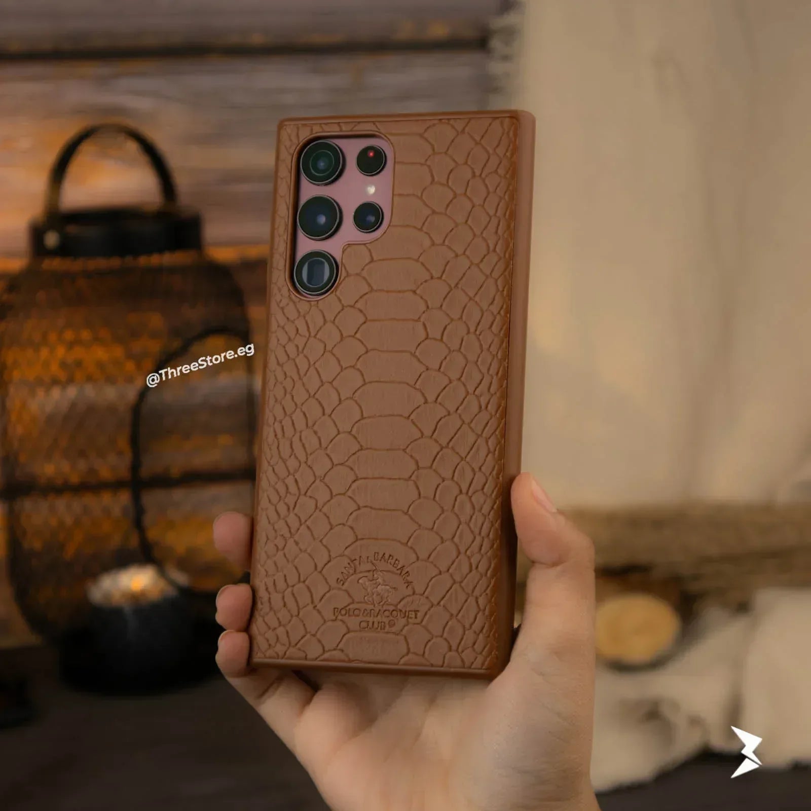 Skin Alligator Leather Case Samsung S22 Ultra - Three