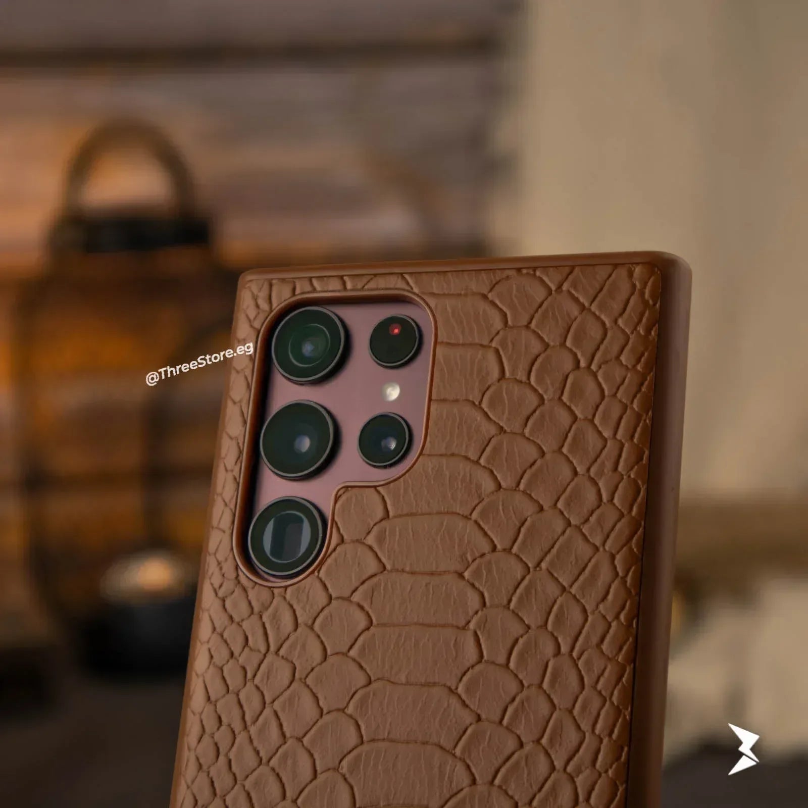 Skin Alligator Leather Case Samsung S23 Ultra - Three