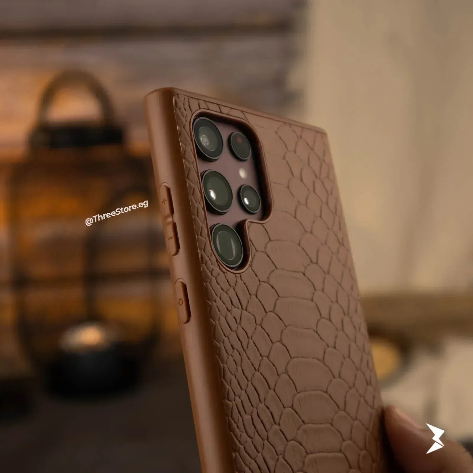 Skin Alligator Leather Case Samsung S23 Ultra - Three