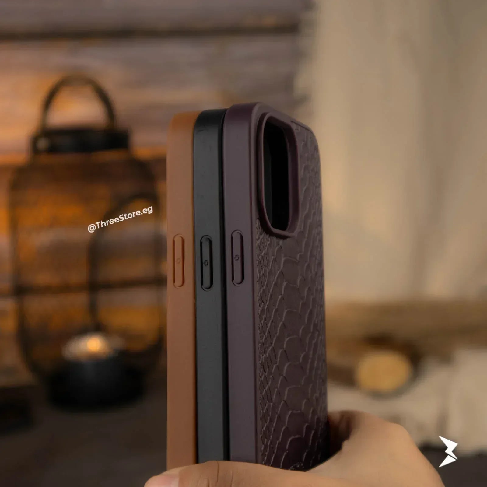 Skin Alligator Leather Case iPhone 14 Pro Max - Three