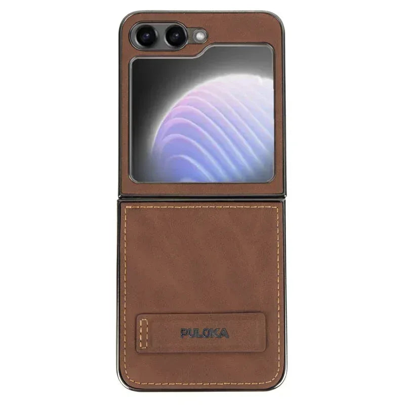 Puloka Handicrafts Leather Case Samsung Z Flip 5 - Three