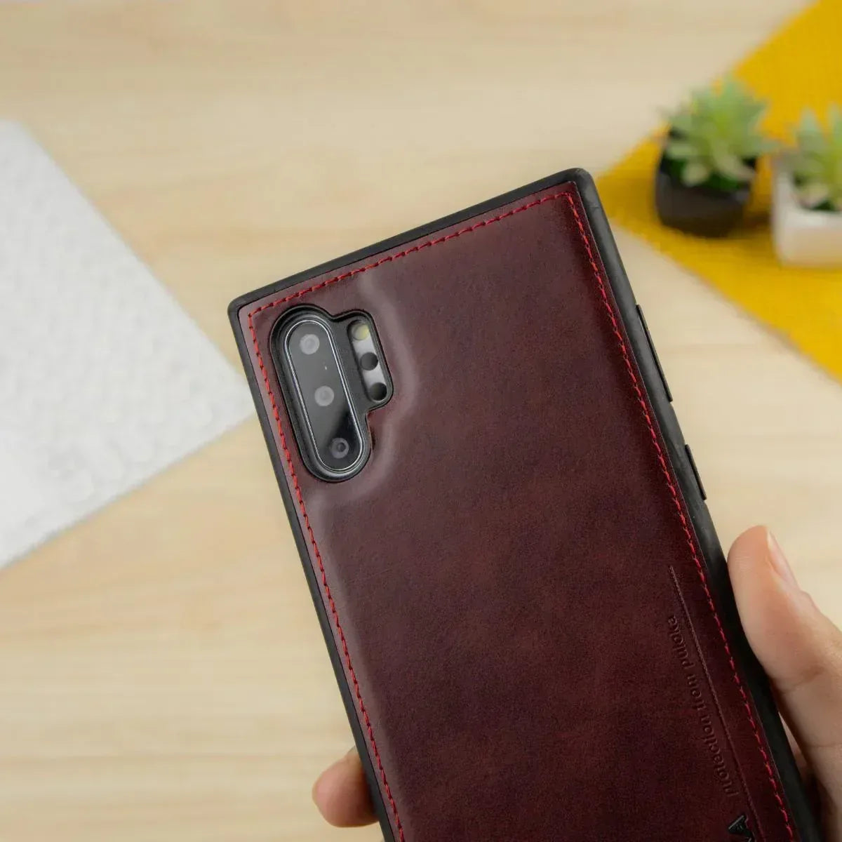 Puloka Leather Case Samsung Note 10 Plus - Three
