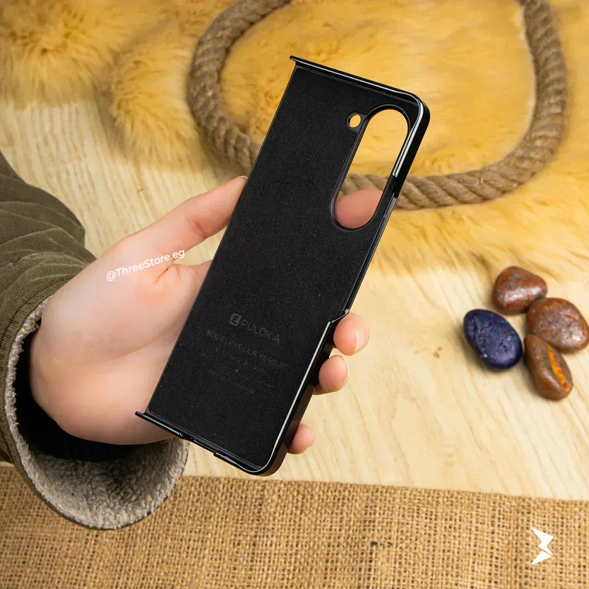 Puloka Handicrafts Leather Case Samsung Z Fold 5 - Three
