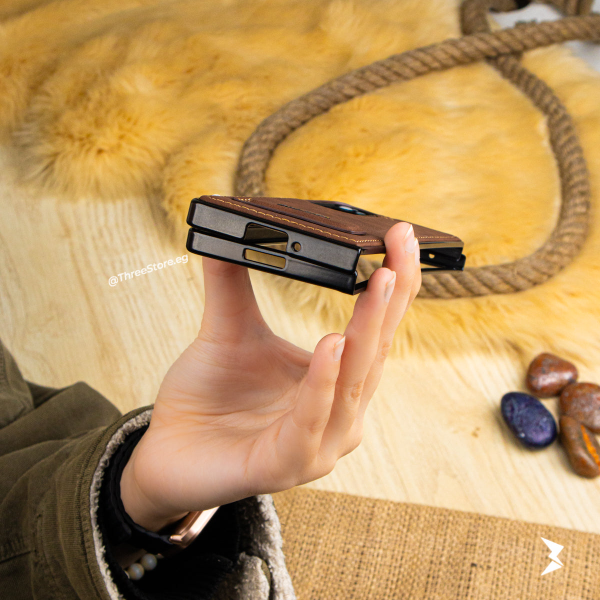 Puloka Handicrafts Leather Case Samsung Z Fold 5