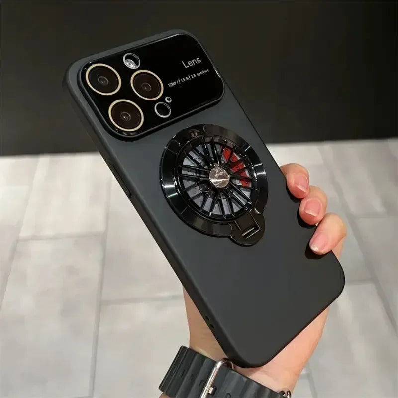 Rotating Gyroscope Holder Phone Case iPhone 12 Pro - Three
