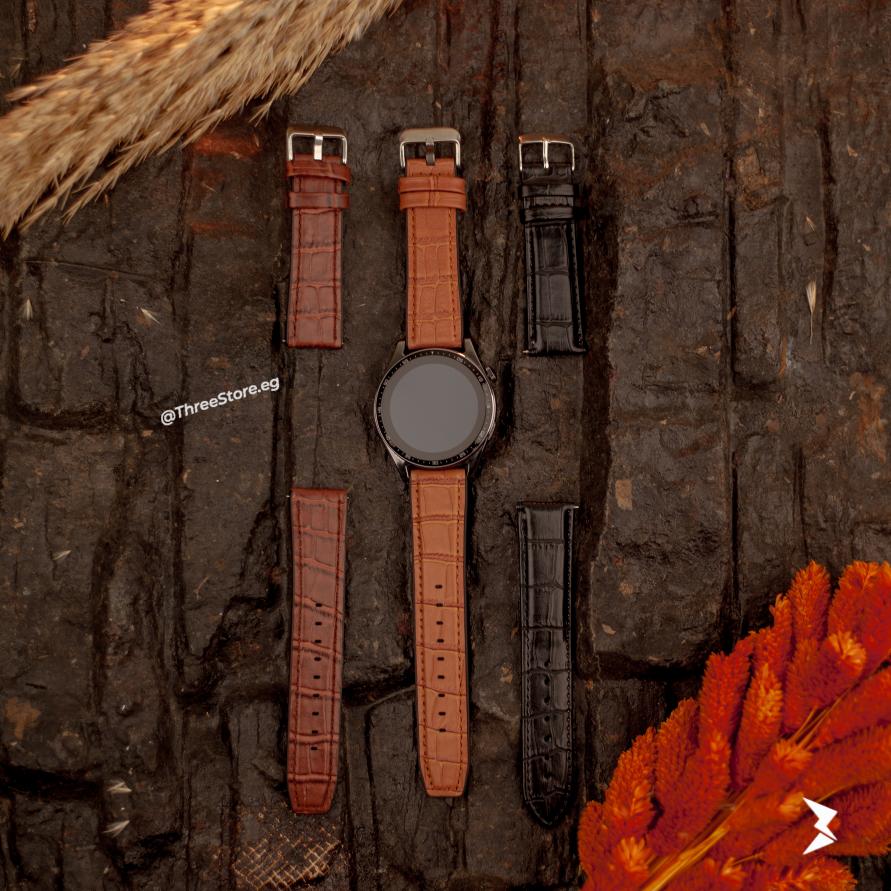 Alligator Leather Watch Band 22mm