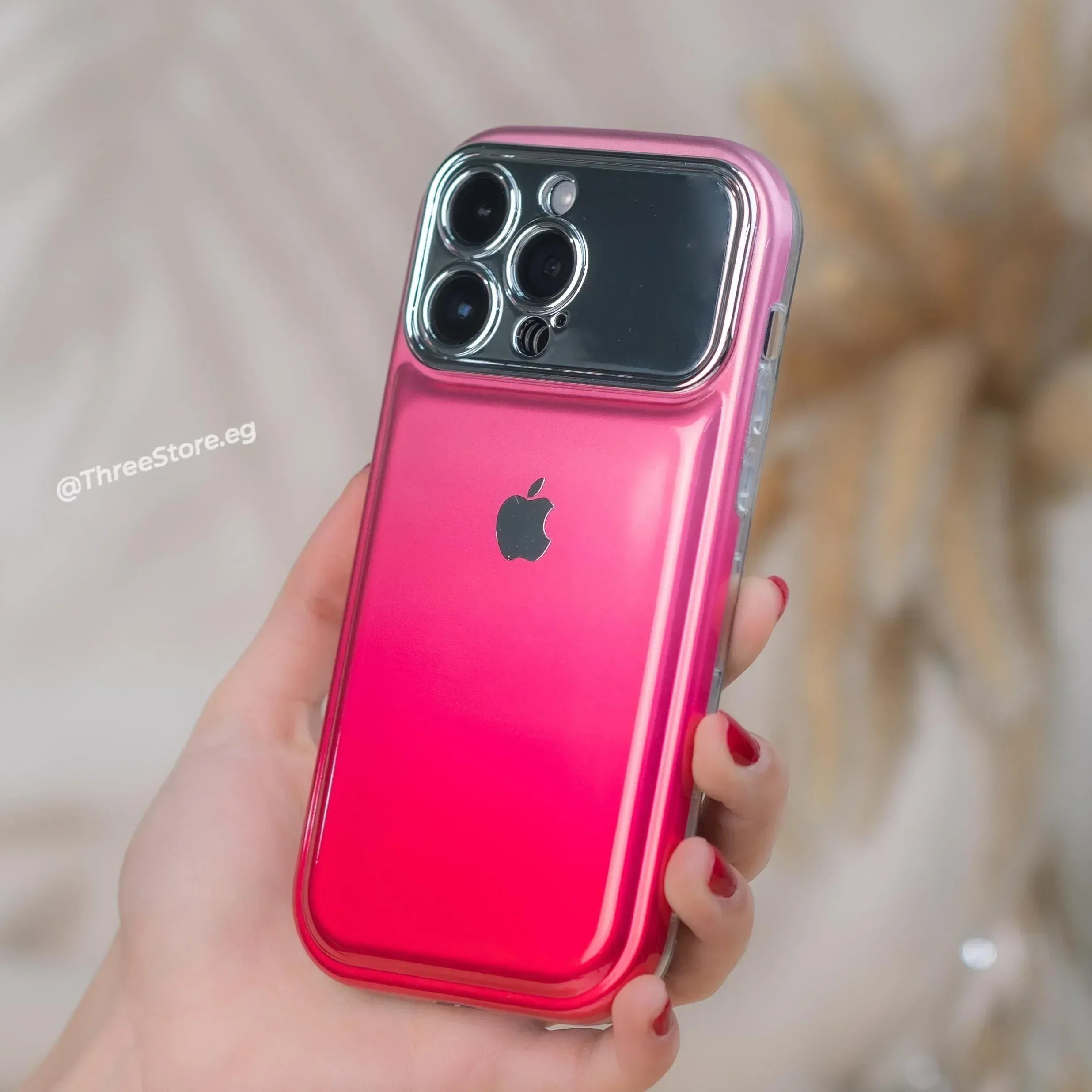 Fluorescent Solid Color Case iPhone 13 Pro Max - Three