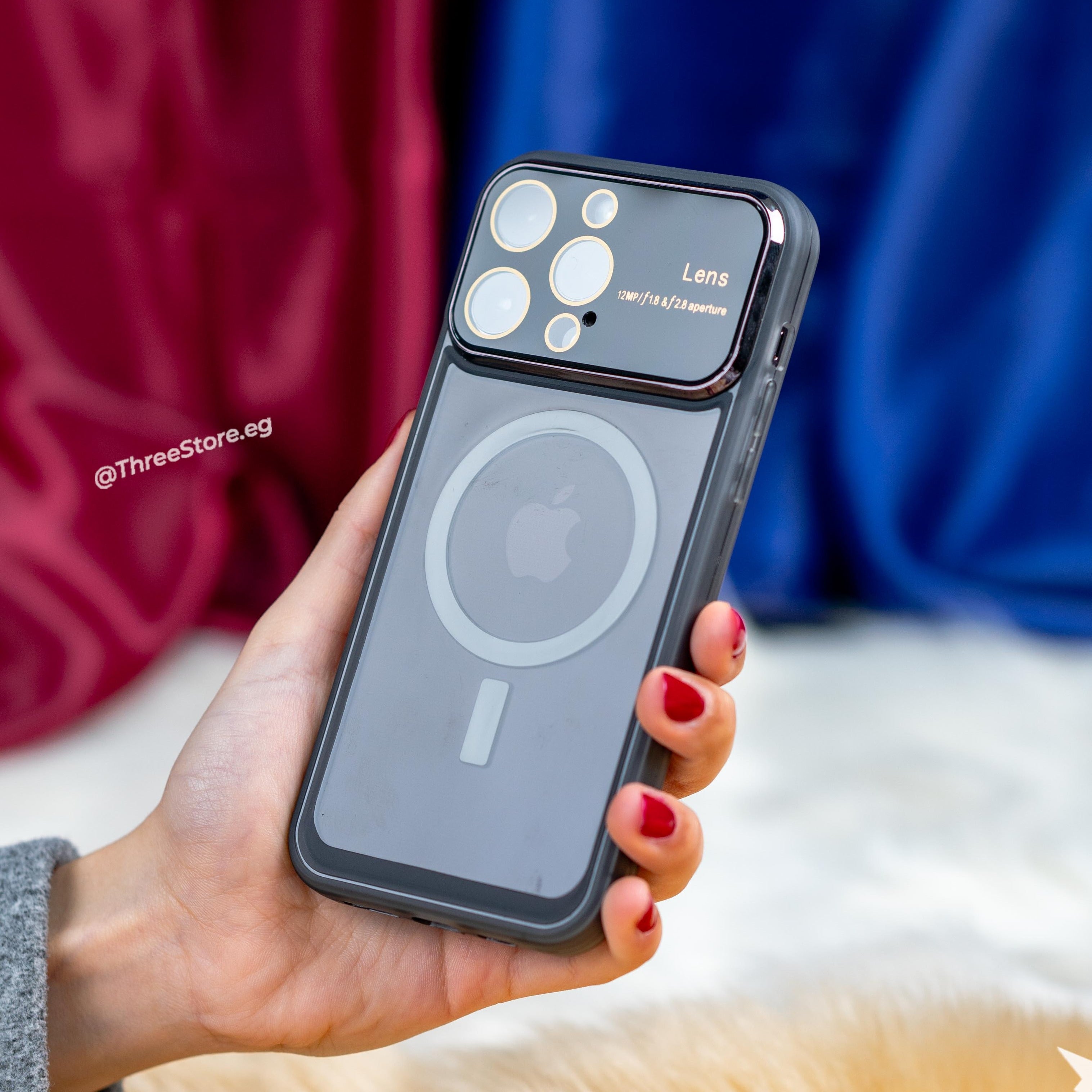 جراب ايفون 14 برو ماكس الجديد مع نافذة شفافة و اللوان رائعة