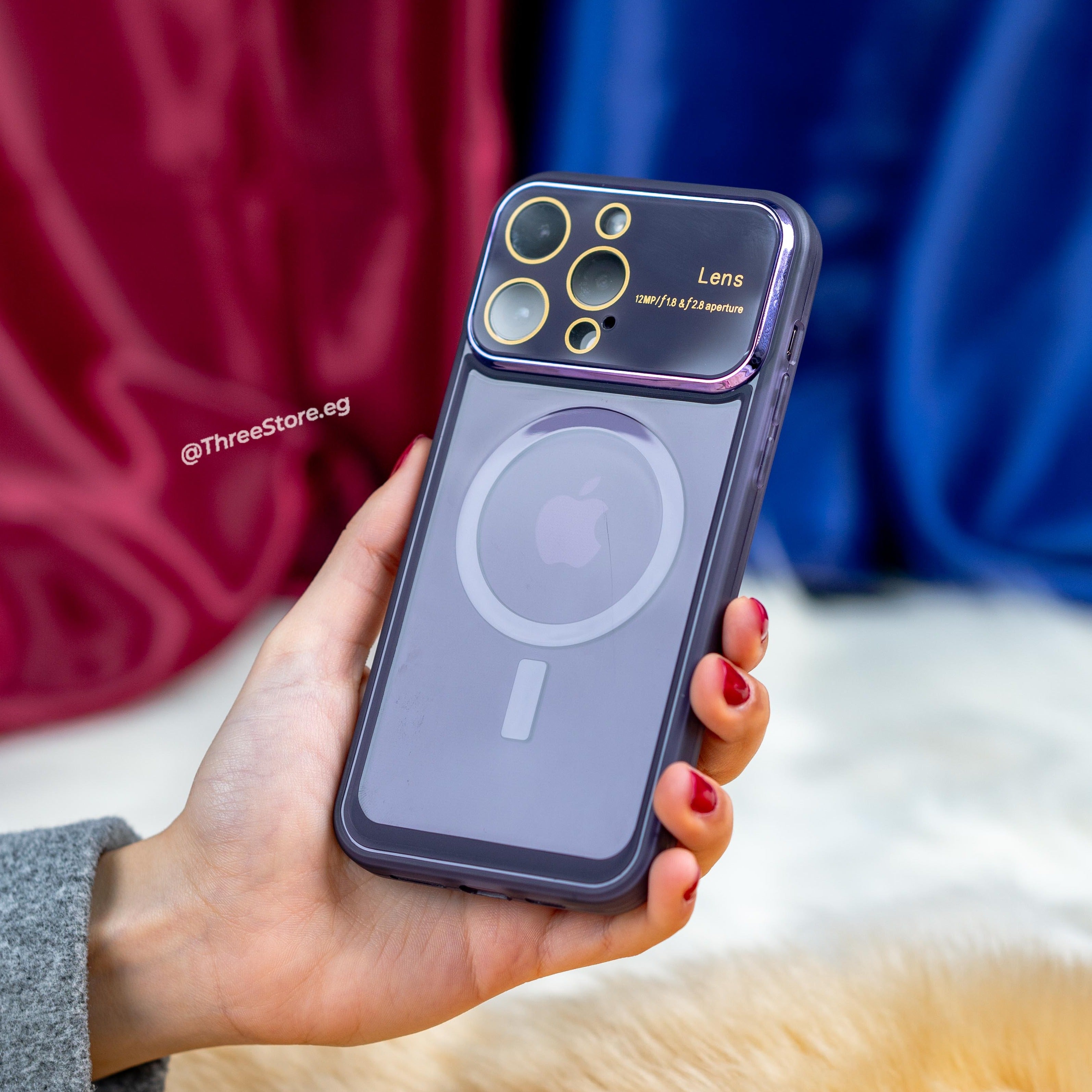 جراب ايفون 13 برو ماكس الجديد مع نافذة شفافة والالوان رائعة