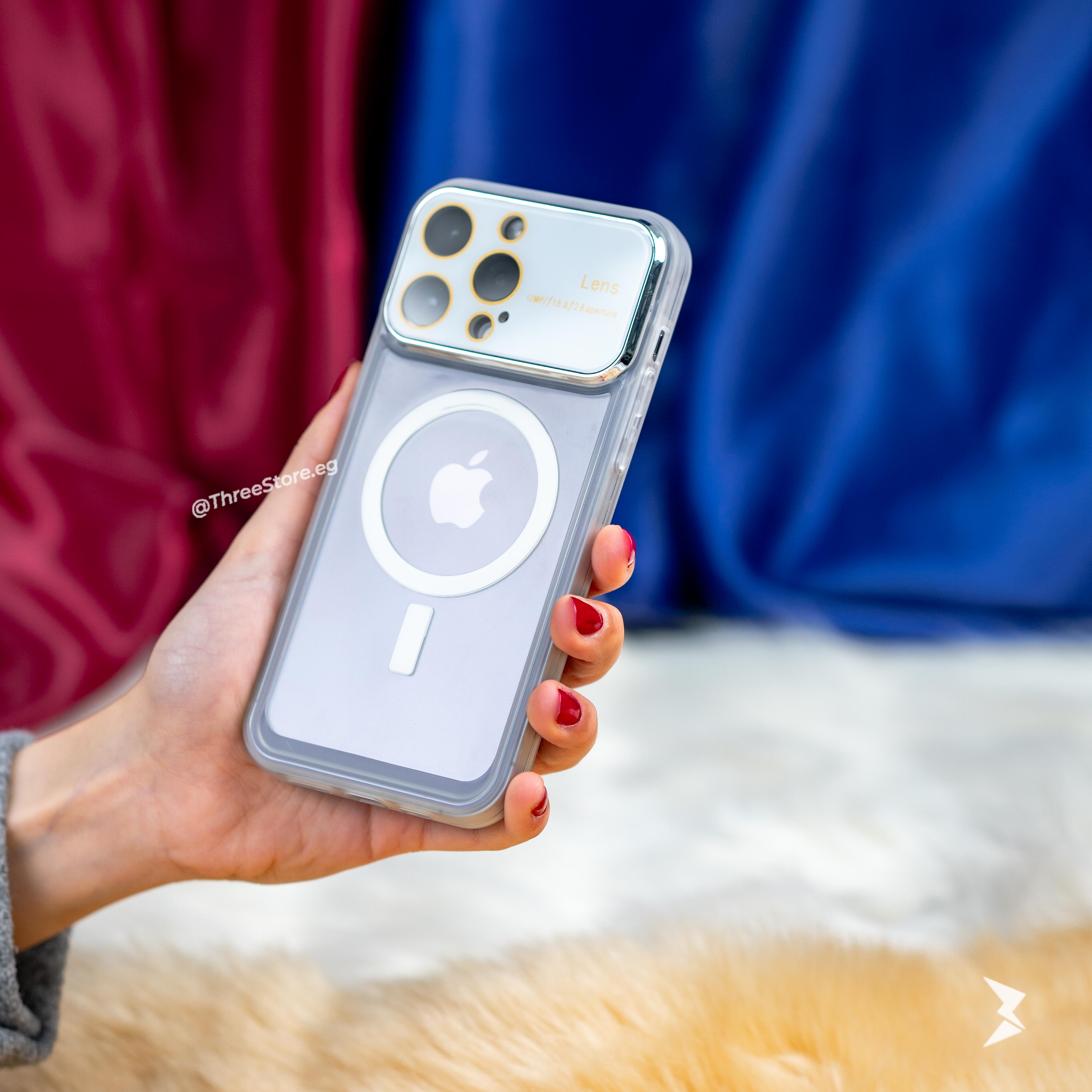 جراب ايفون 13 برو ماكس الجديد مع نافذة شفافة و اللوان رائعة