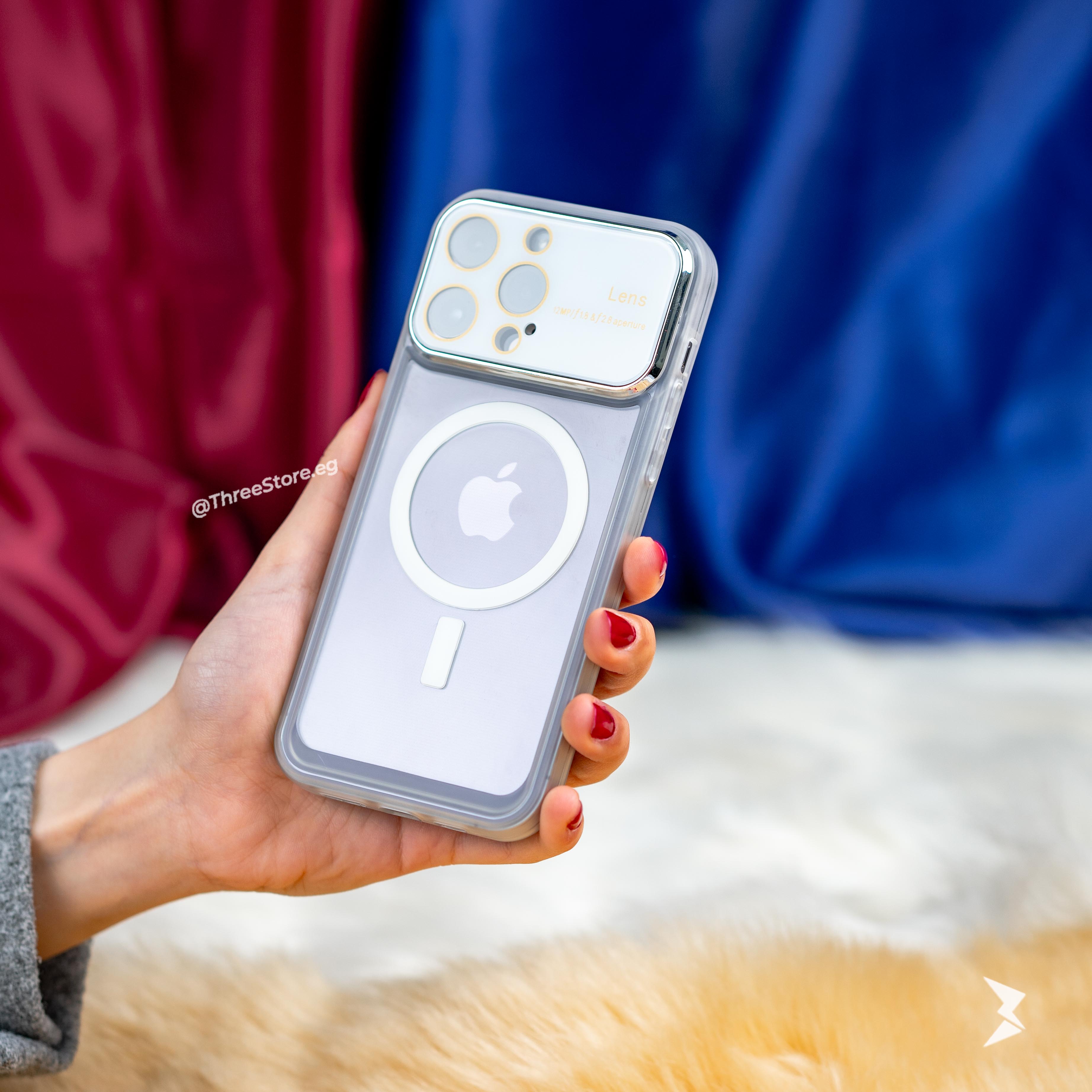 جراب ايفون 12 برو ماكس الجديد مع نافذة شفافة و اللوان رائعة