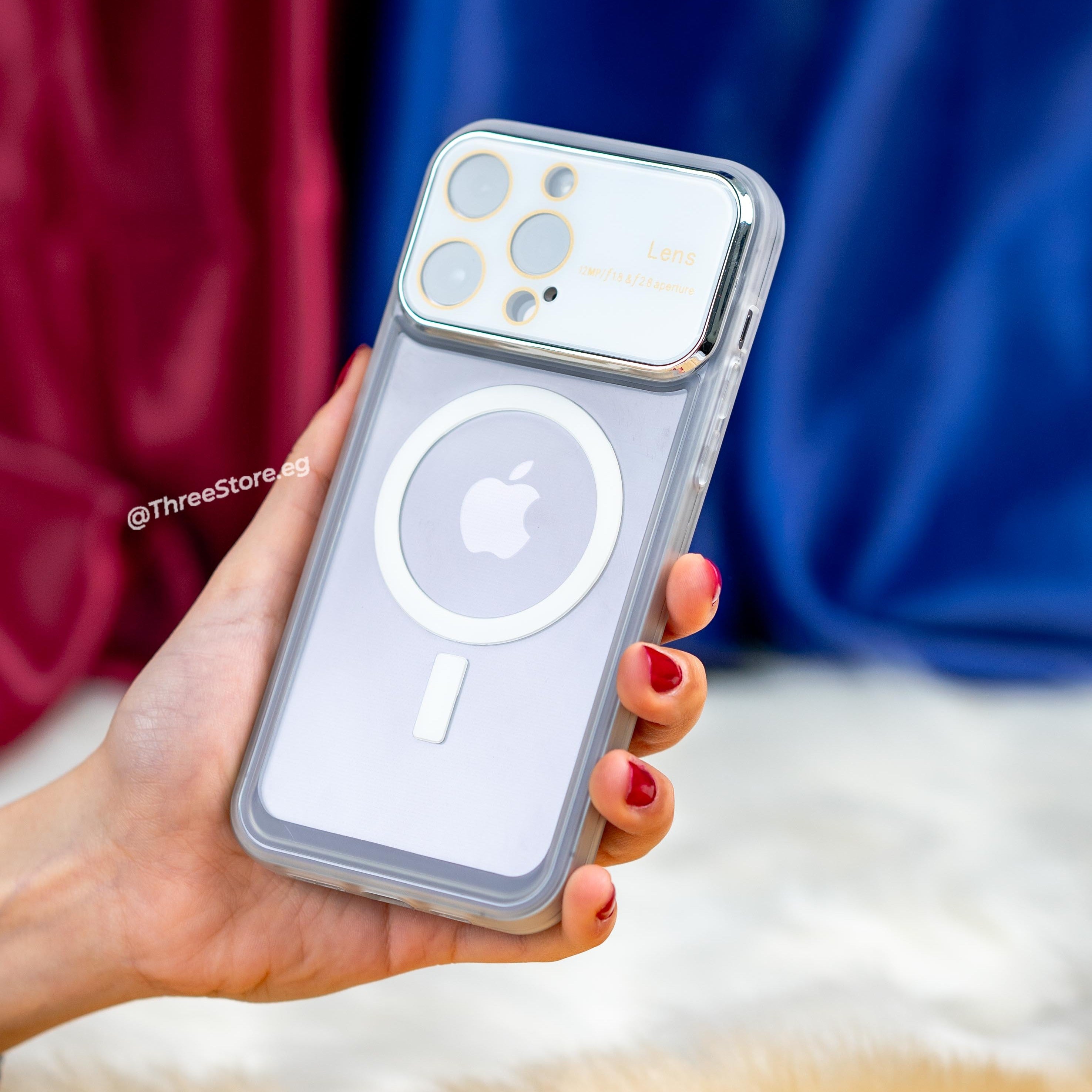 جراب ايفون 13 برو ماكس الجديد مع نافذة شفافة و اللوان رائعة