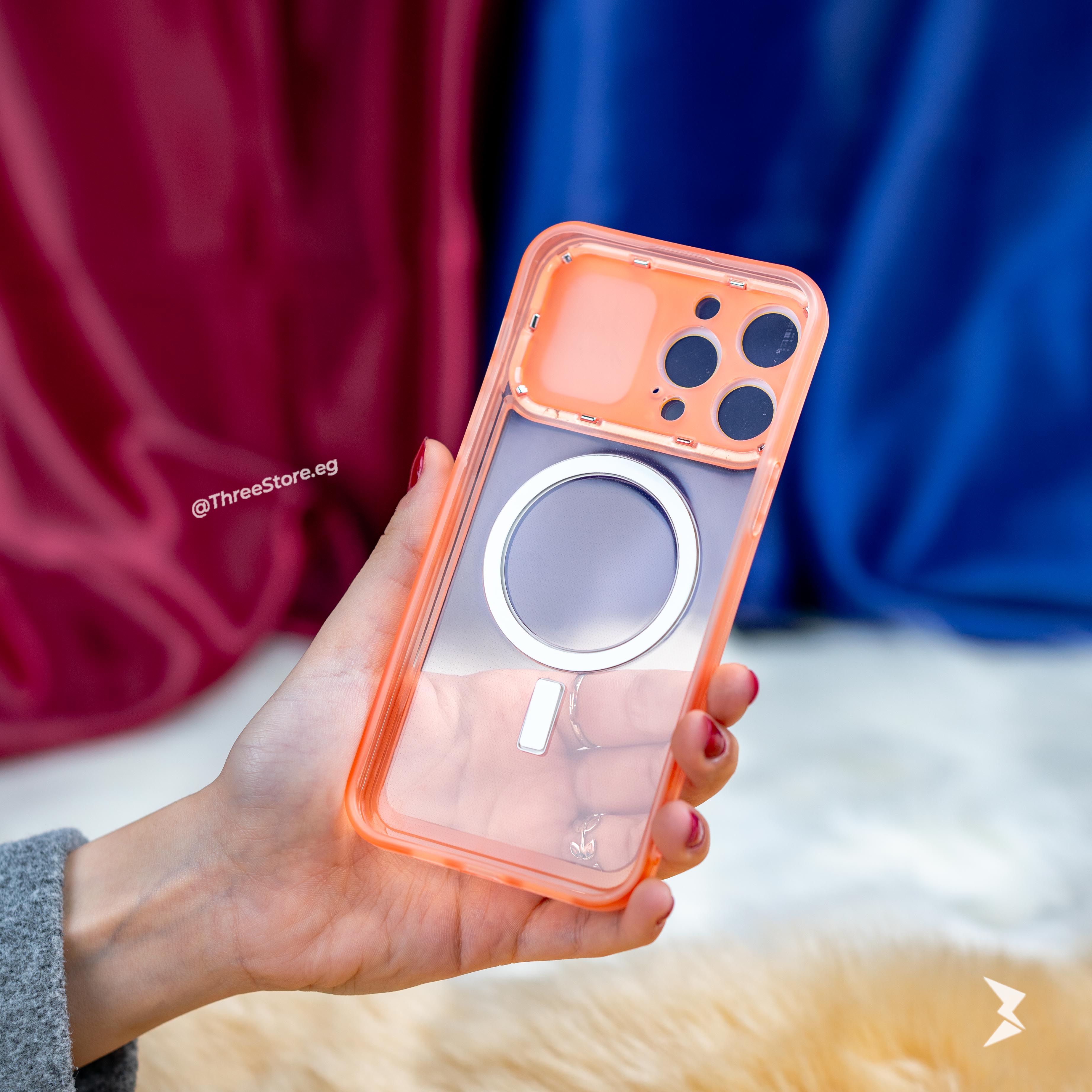 جراب ايفون 12 برو ماكس الجديد مع نافذة شفافة و اللوان رائعة