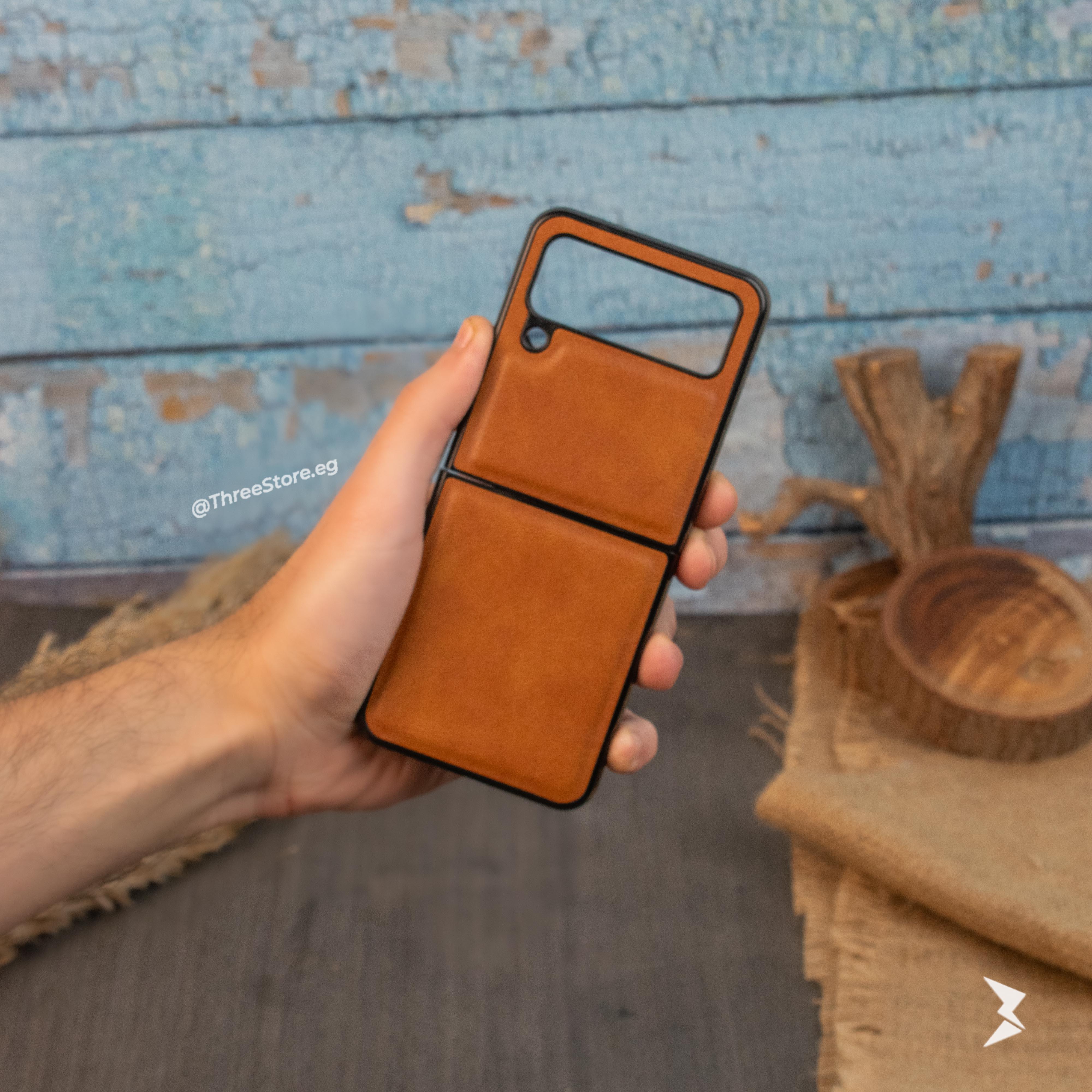Slim leather Case Samsung Z Flip 4 - Three