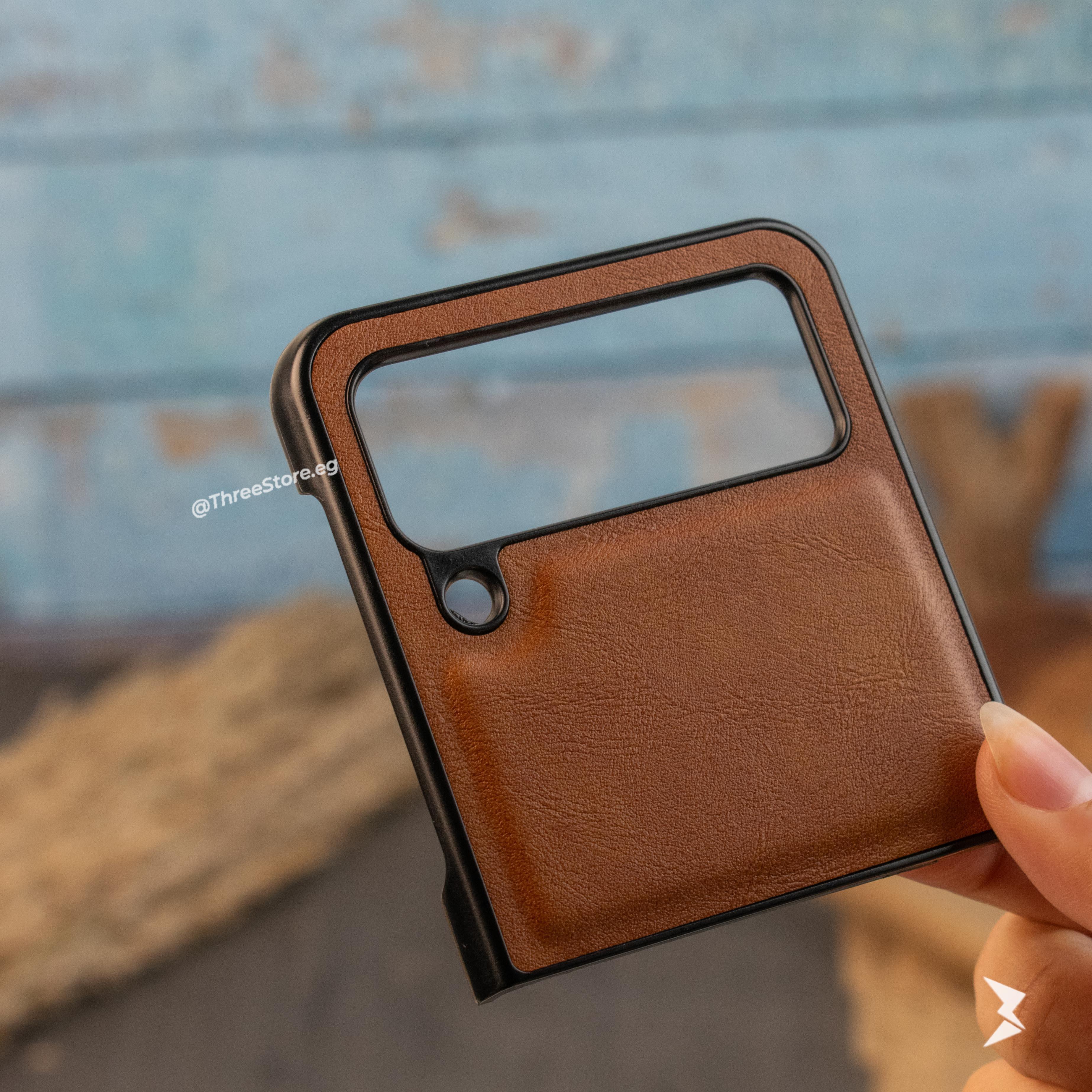 Slim leather Case Samsung Z Flip 4 - Three