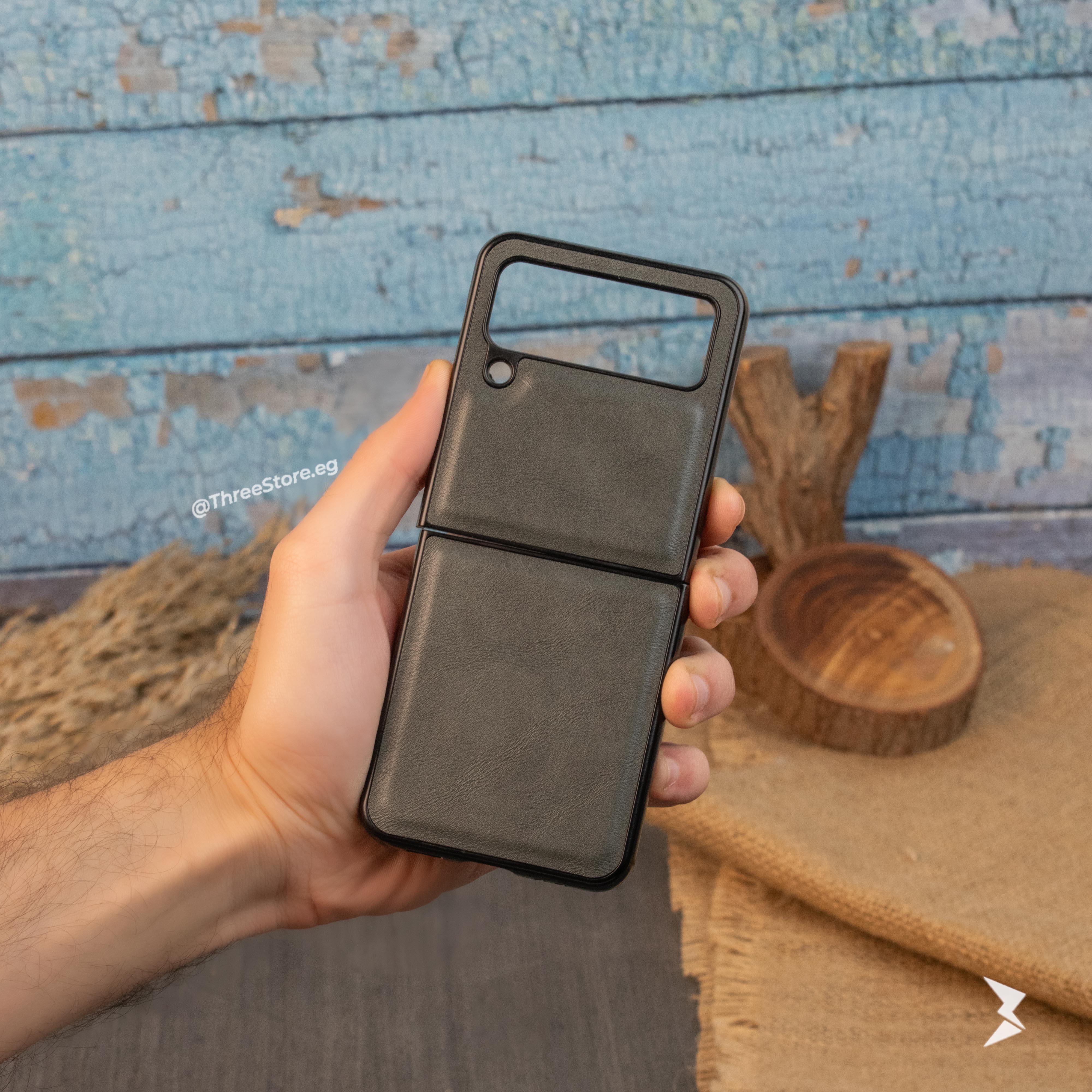 Slim leather Case Samsung Z Flip 4 - Three