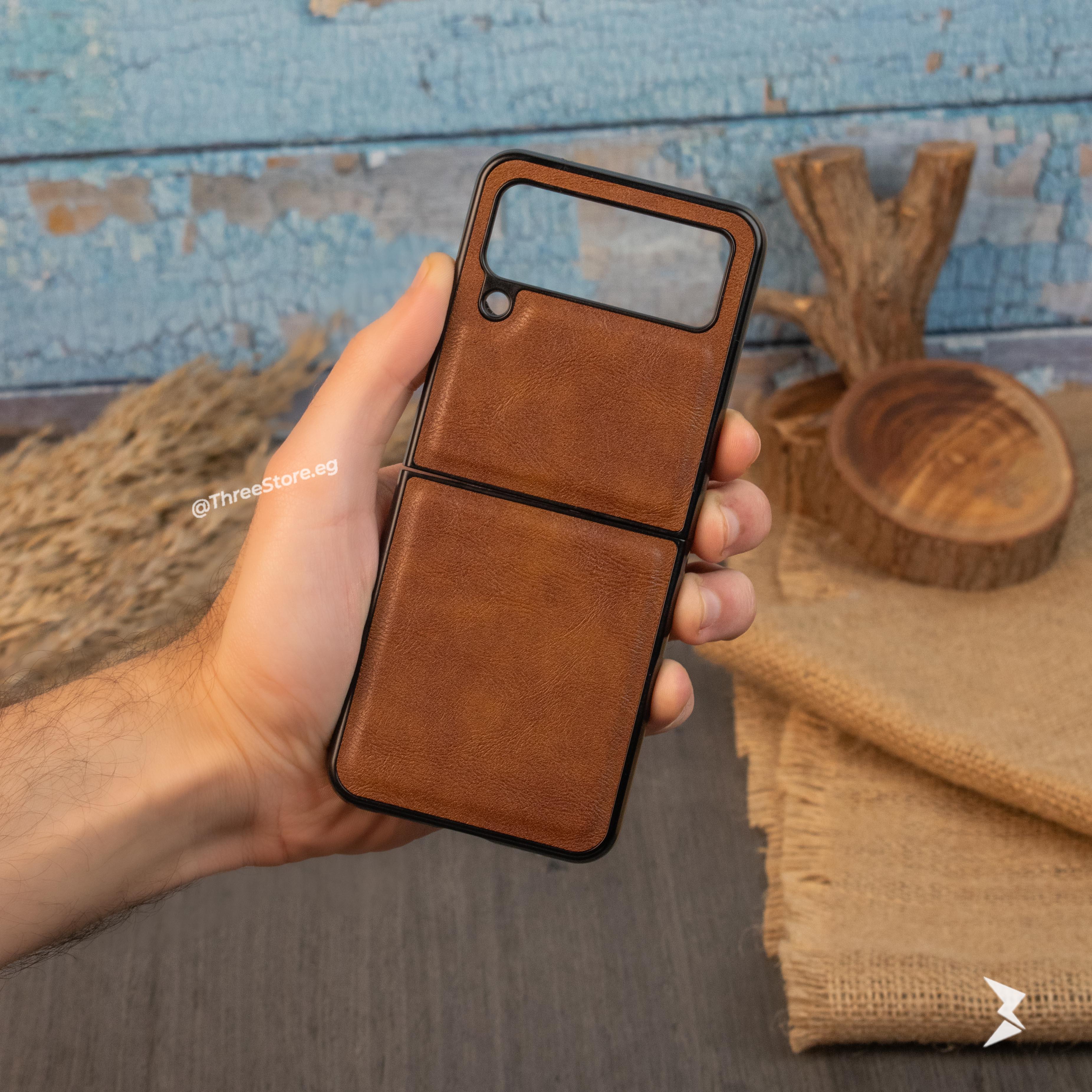 Slim leather Case Samsung Z Flip 4 - Three
