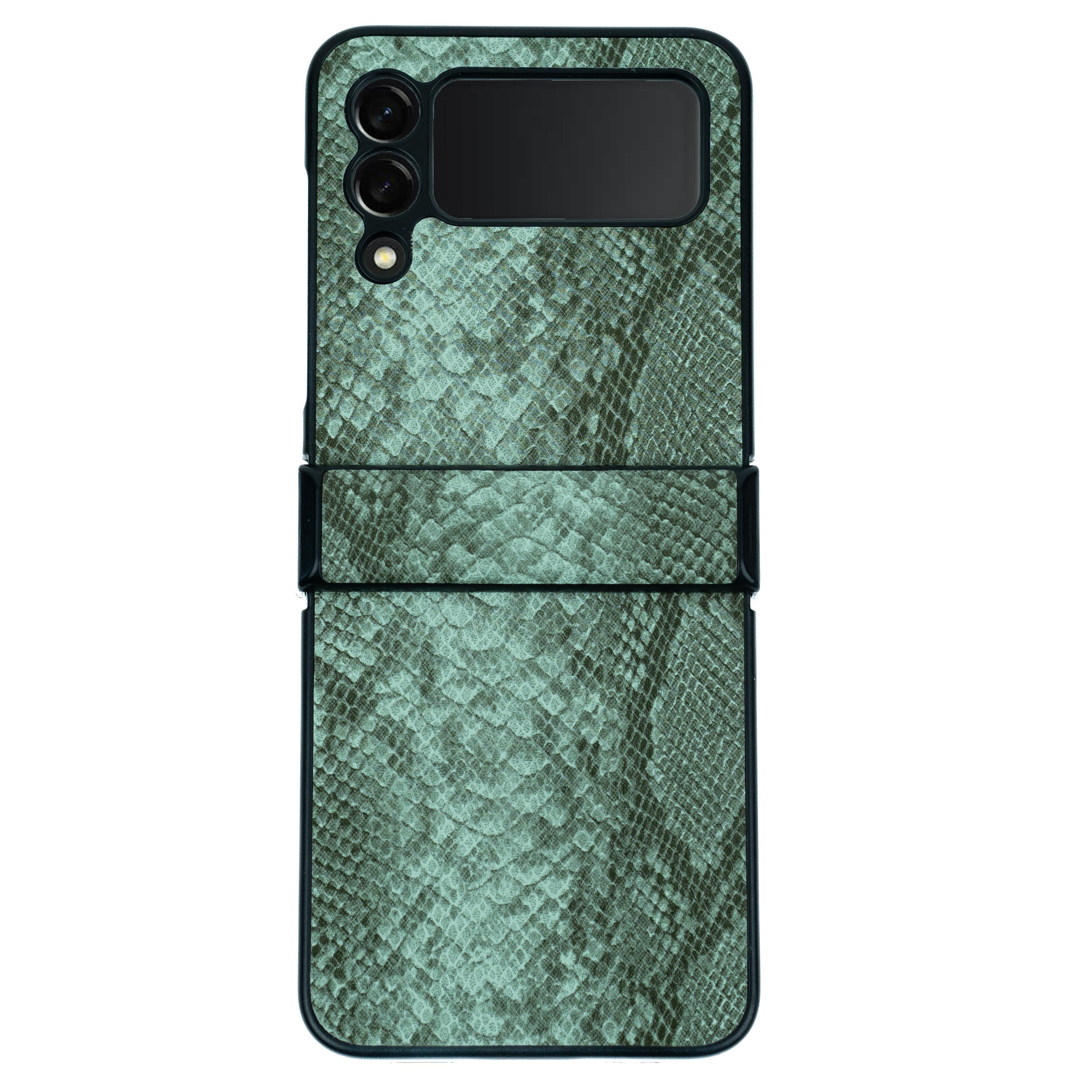 Snake Leather Case Samsung Flip 3 - Three