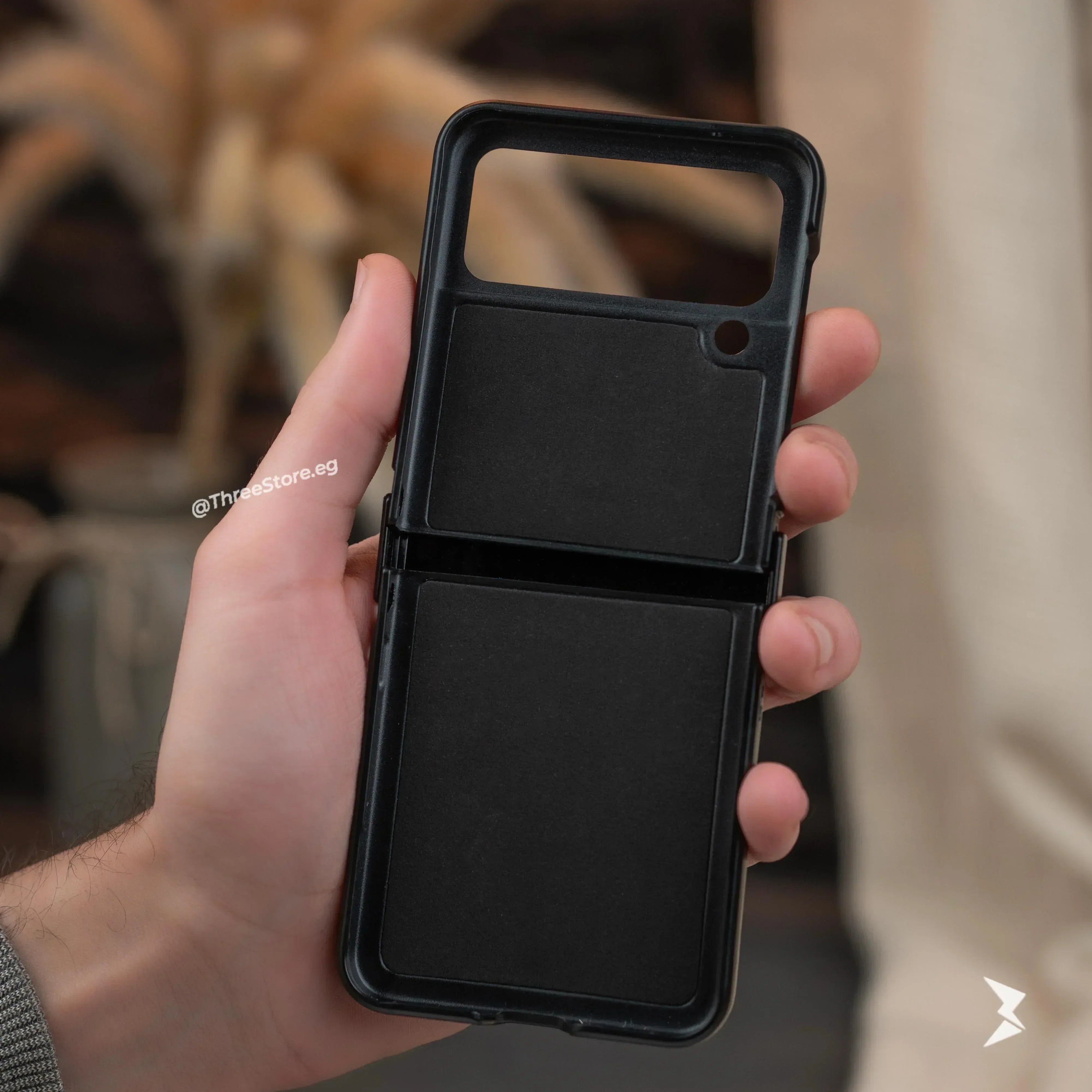 Snake Leather Case Samsung Z Flip 4 - Three