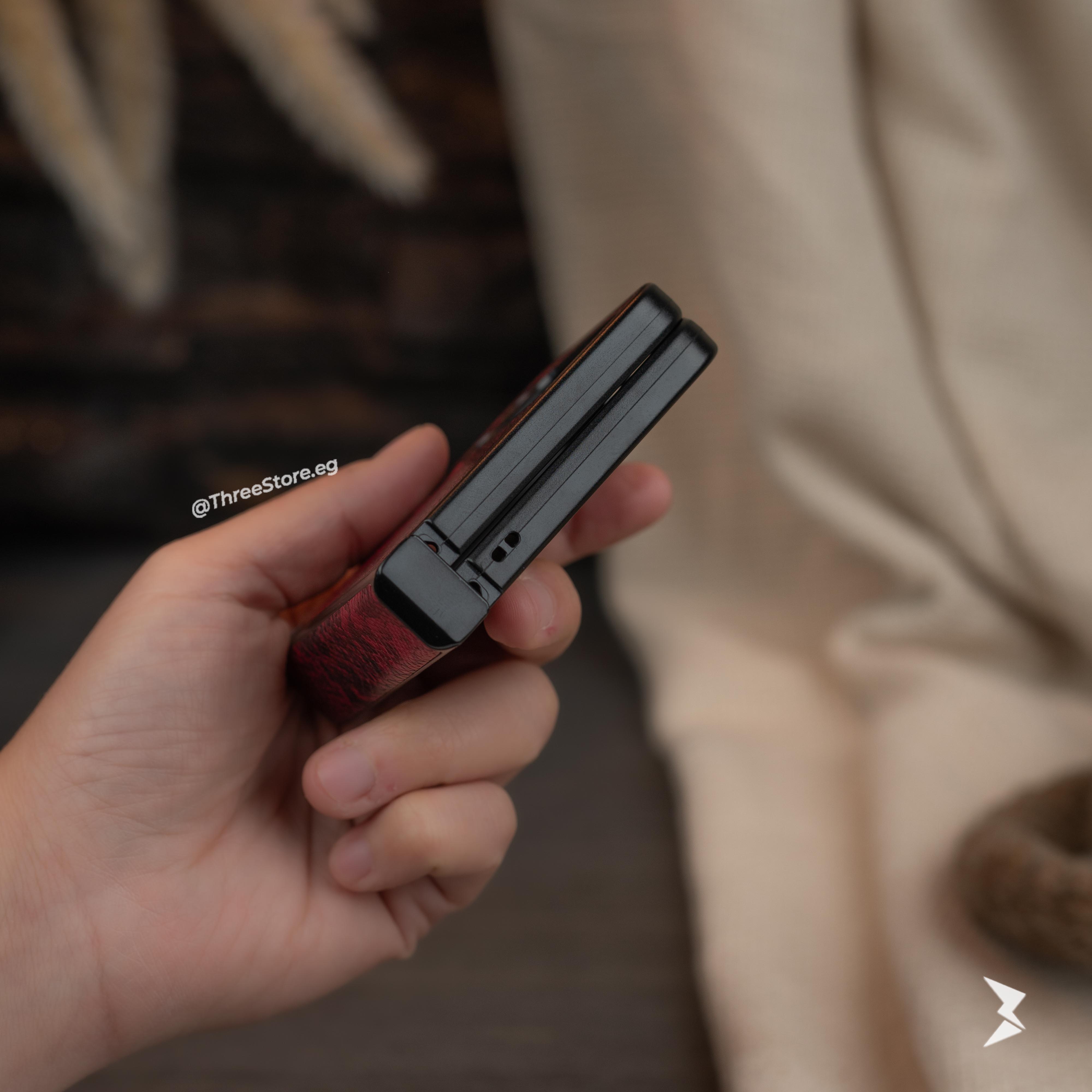 Snake Leather Case Samsung Flip 3