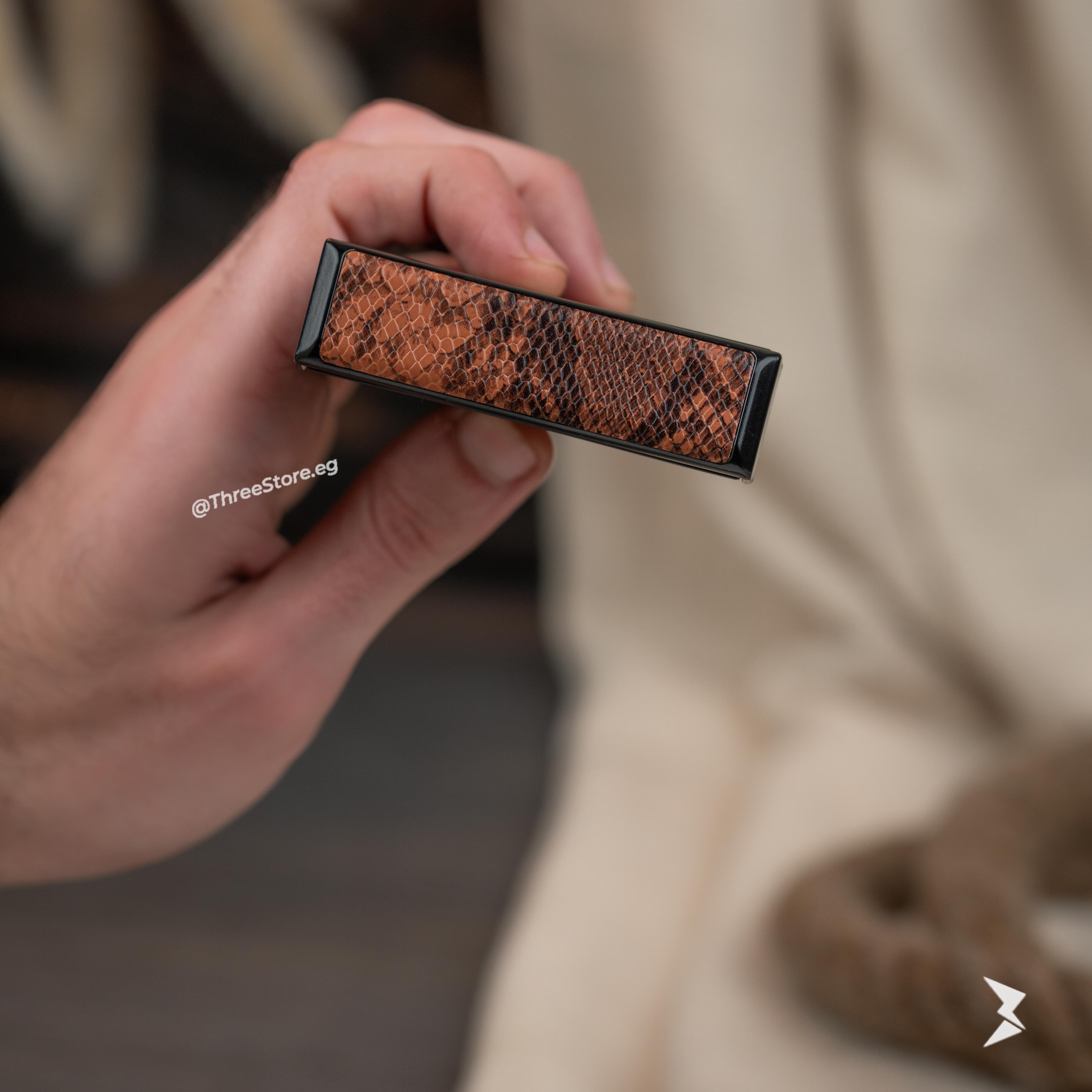 Snake Leather Case Samsung Flip 4