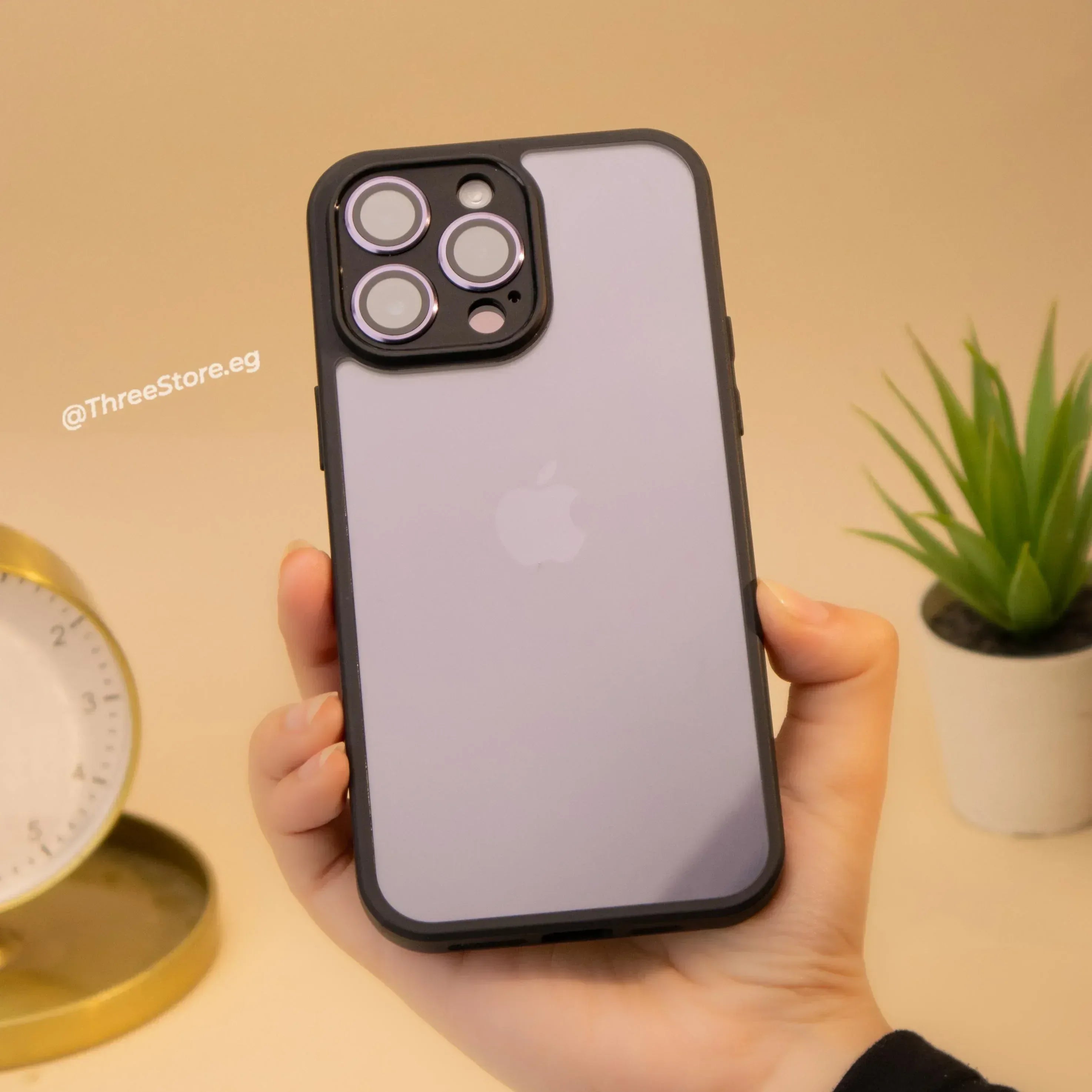 TPU Camera Protection Case iPhone 15 Pro Max - Three