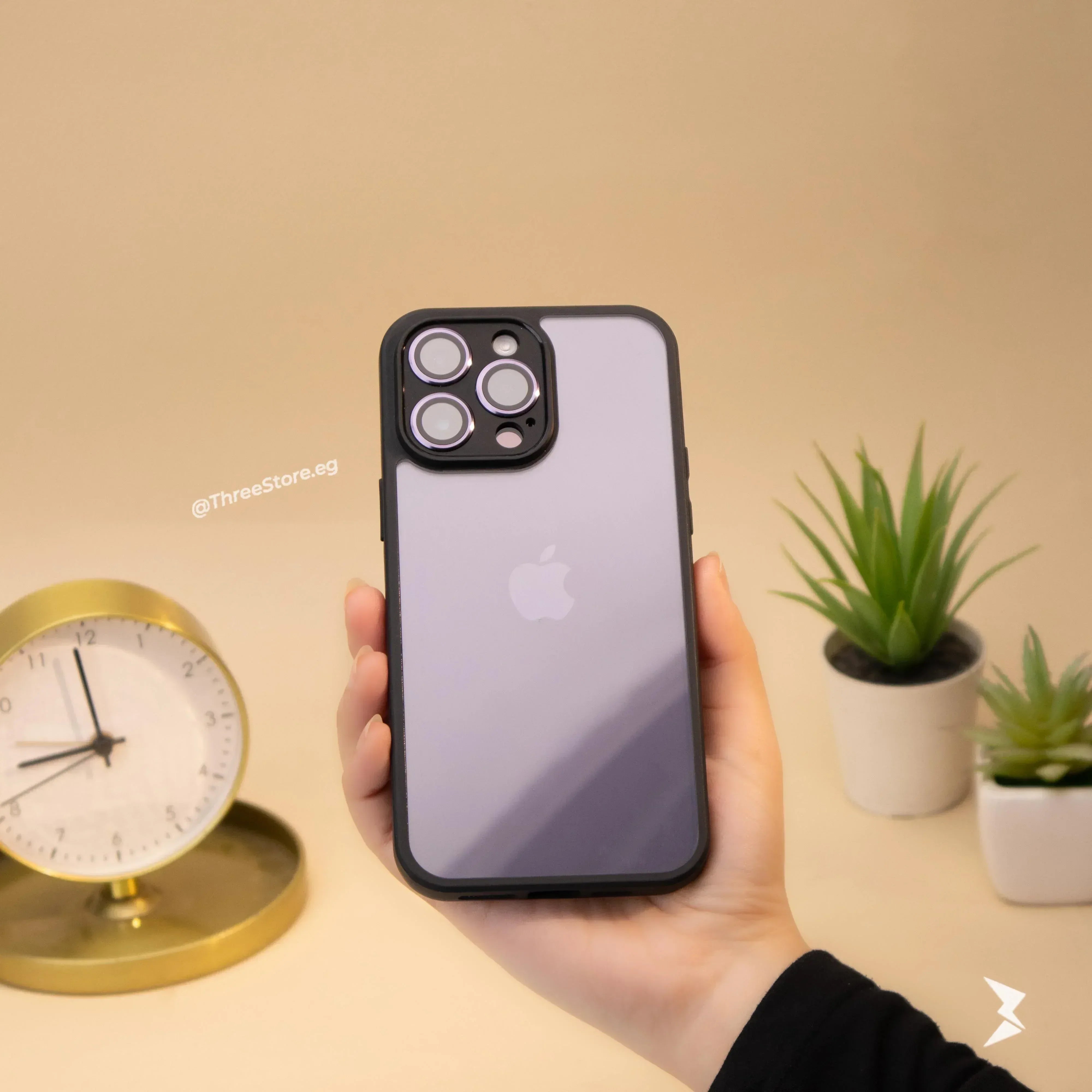 TPU Camera Protection Case iPhone 15 Pro - Three