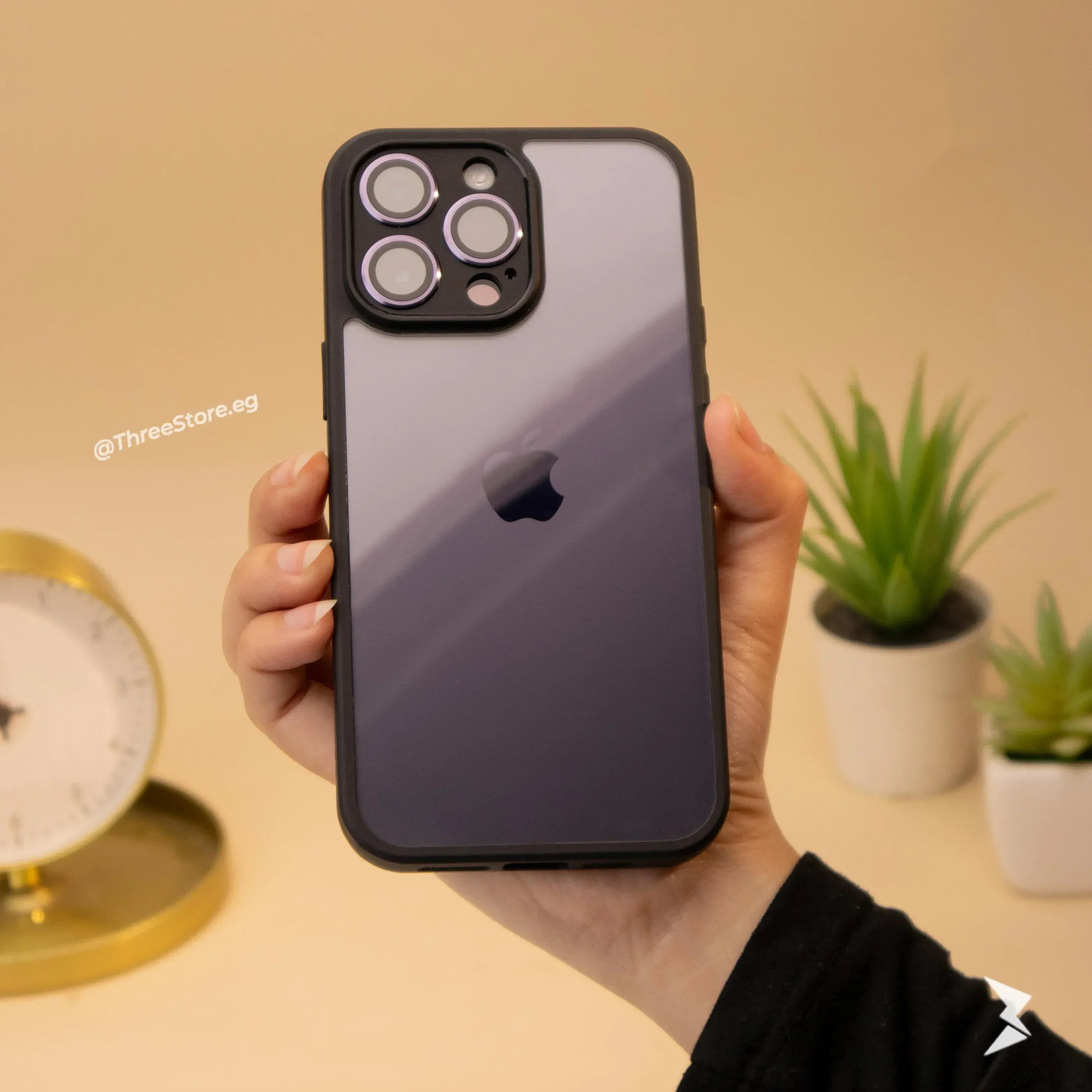 TPU Camera Protection Case iPhone 15 Pro Max - Three