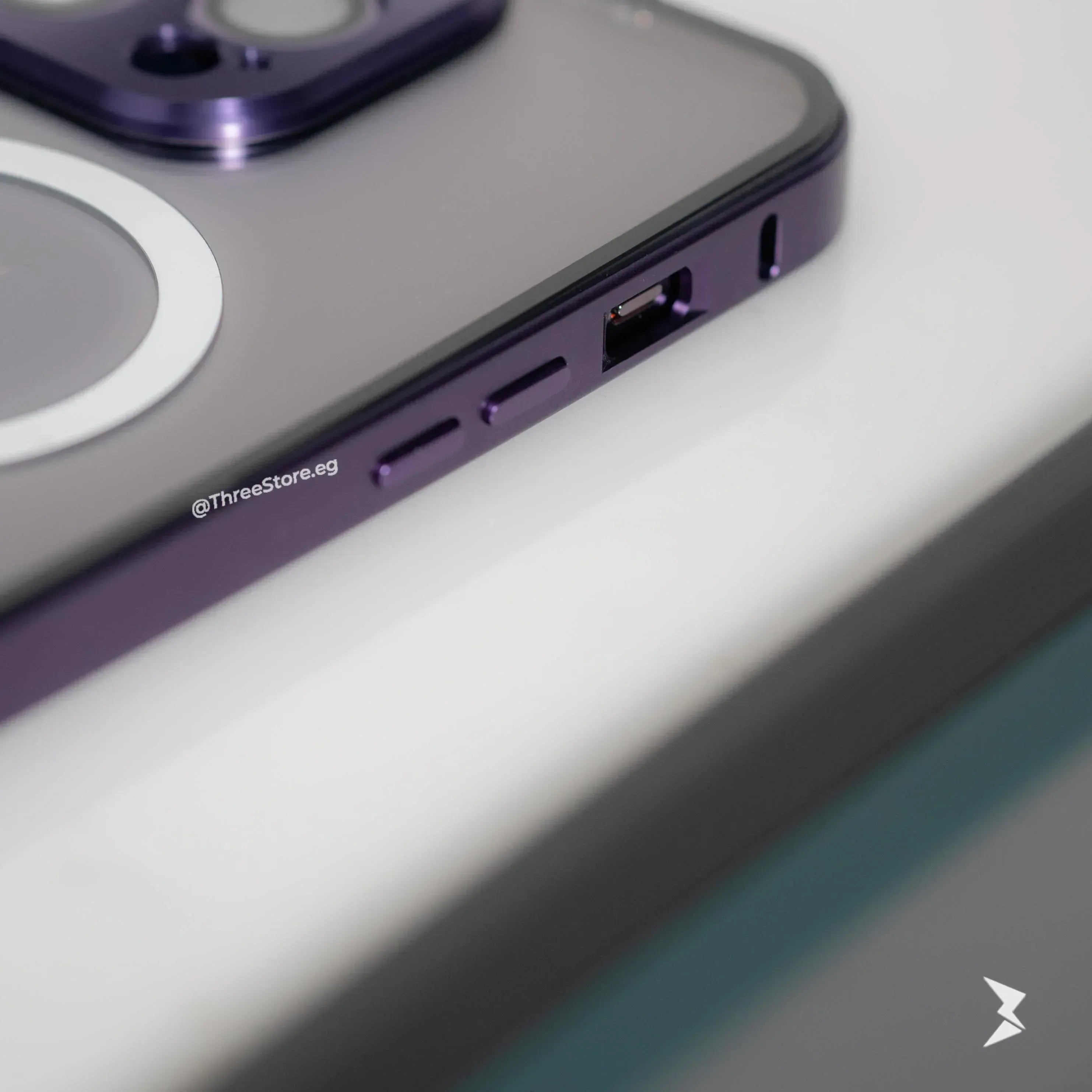 Metal Button Magsafe Case iPhone 12 Pro Max - Three