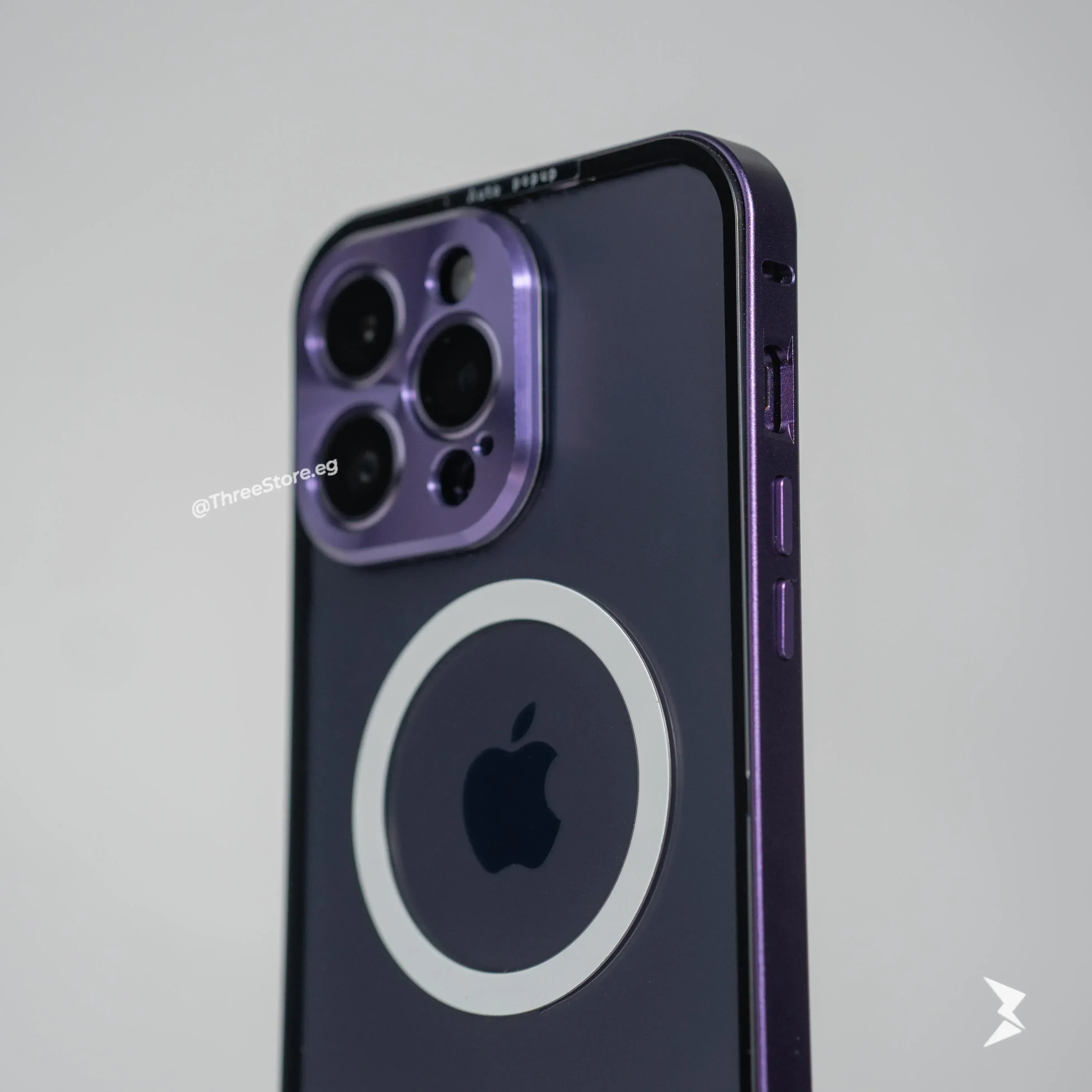 Metal Button Magsafe Case iPhone 13 Pro Max - Three