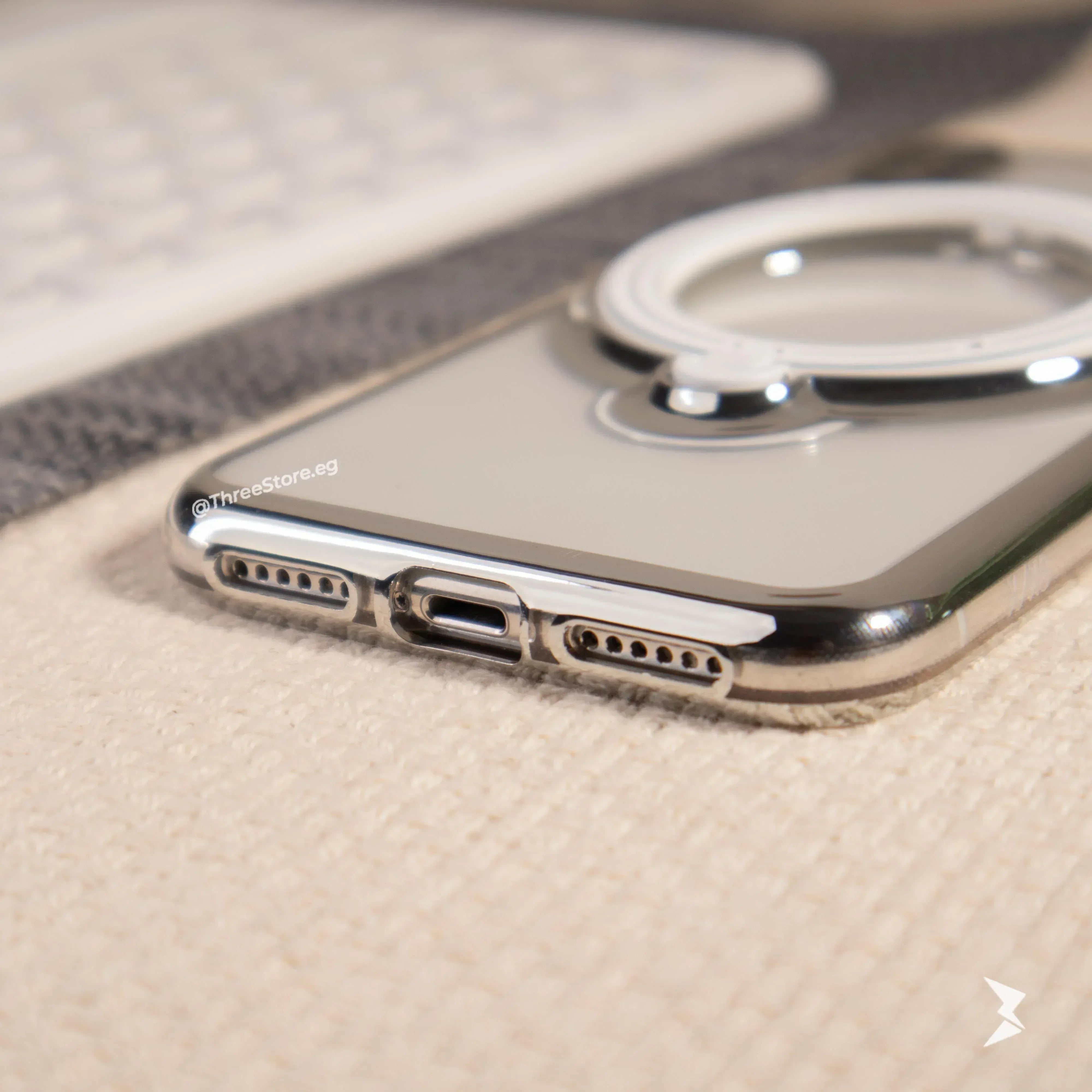 Stand Magsafe Transparent Case iPhone X - Three